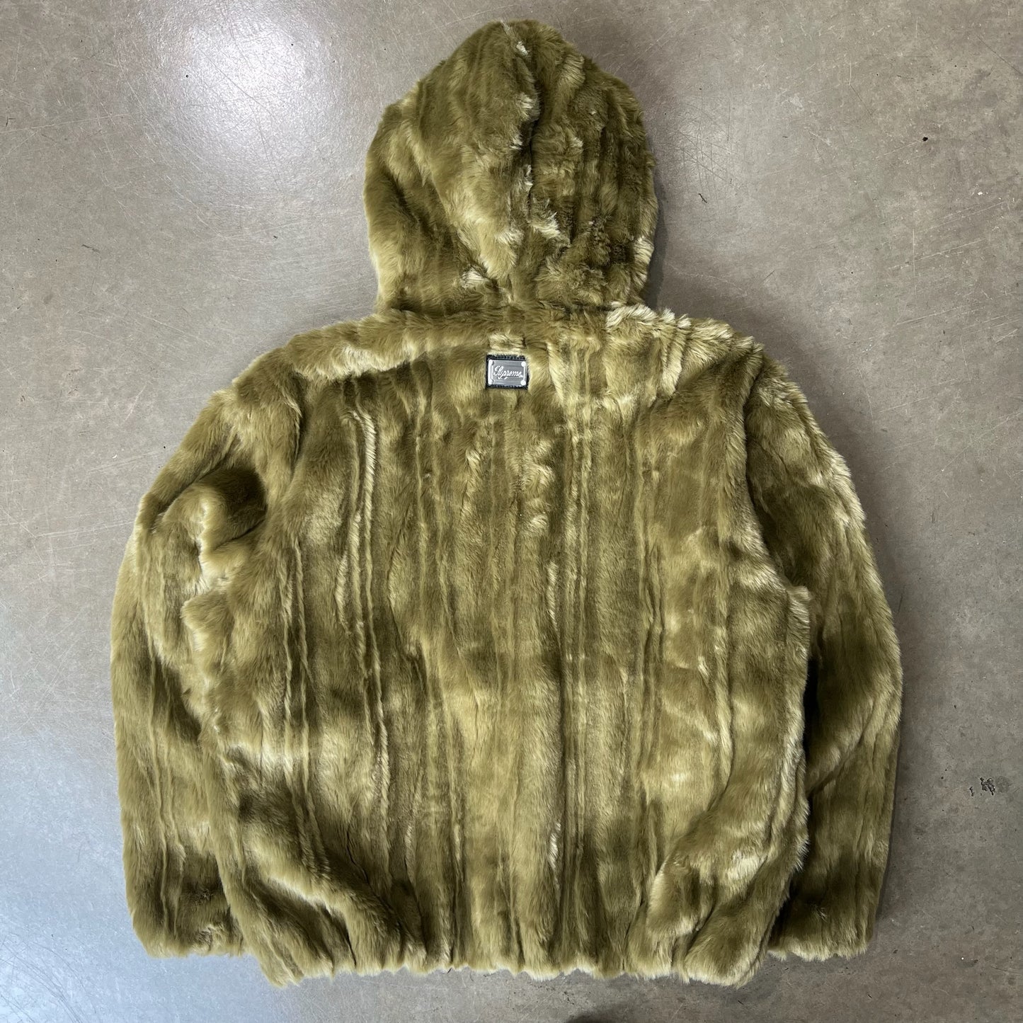 MEDIUM - Supreme Faux Fur Hooded Jacket (Used)