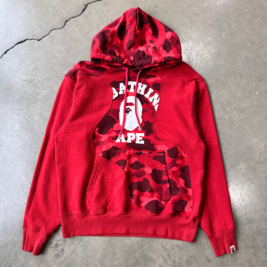 BAPE COLOR CAMO COLLEGE CUTTING HOODIE (PREOWNED)