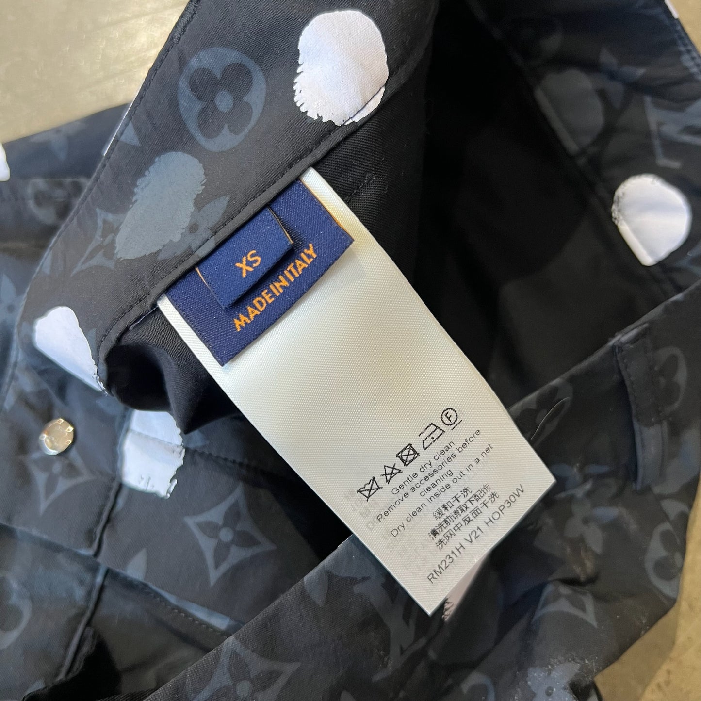 Größe 30 – LV Infinity Dots Bedruckte Cargohose