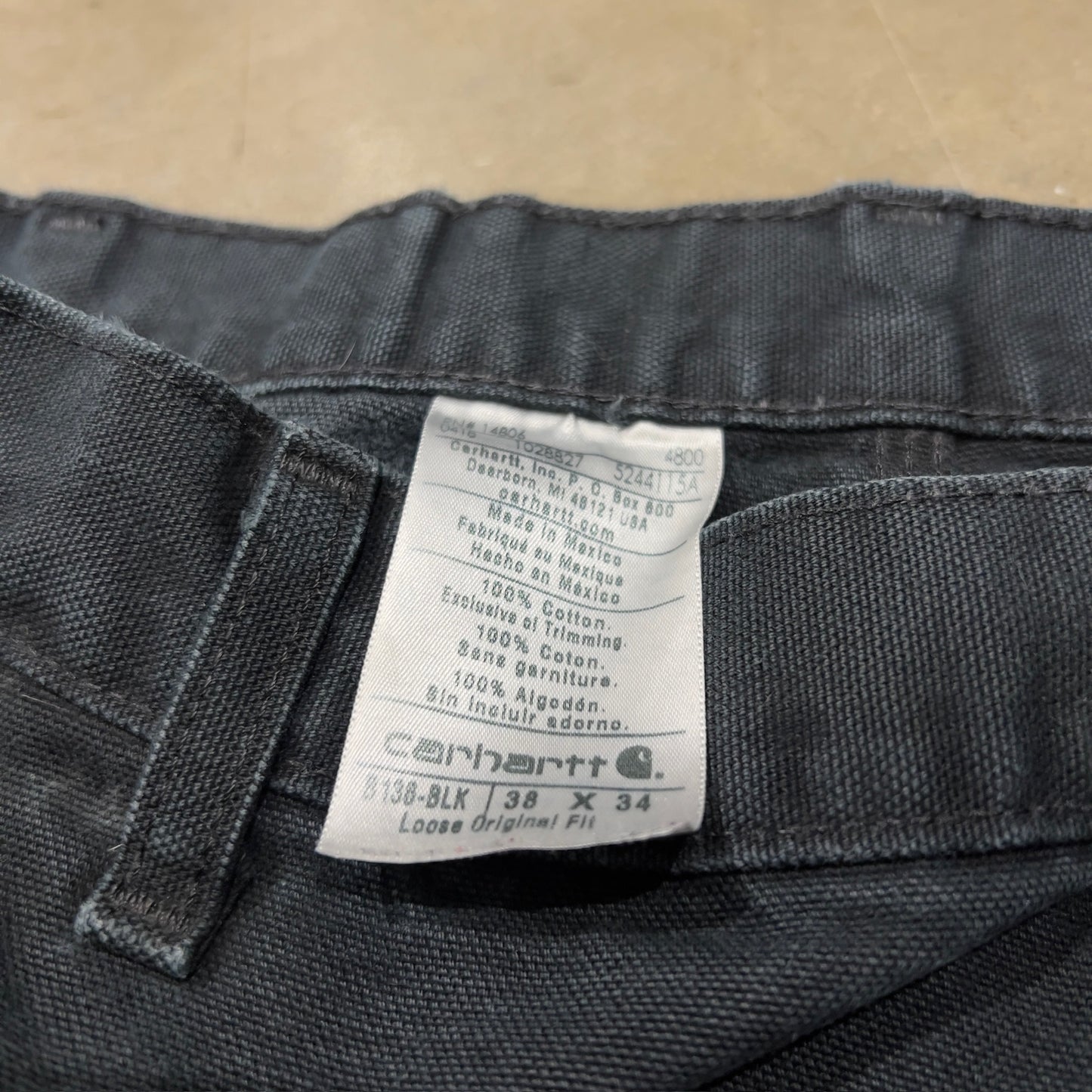Vintage Carhartt Double Knee Pants Black