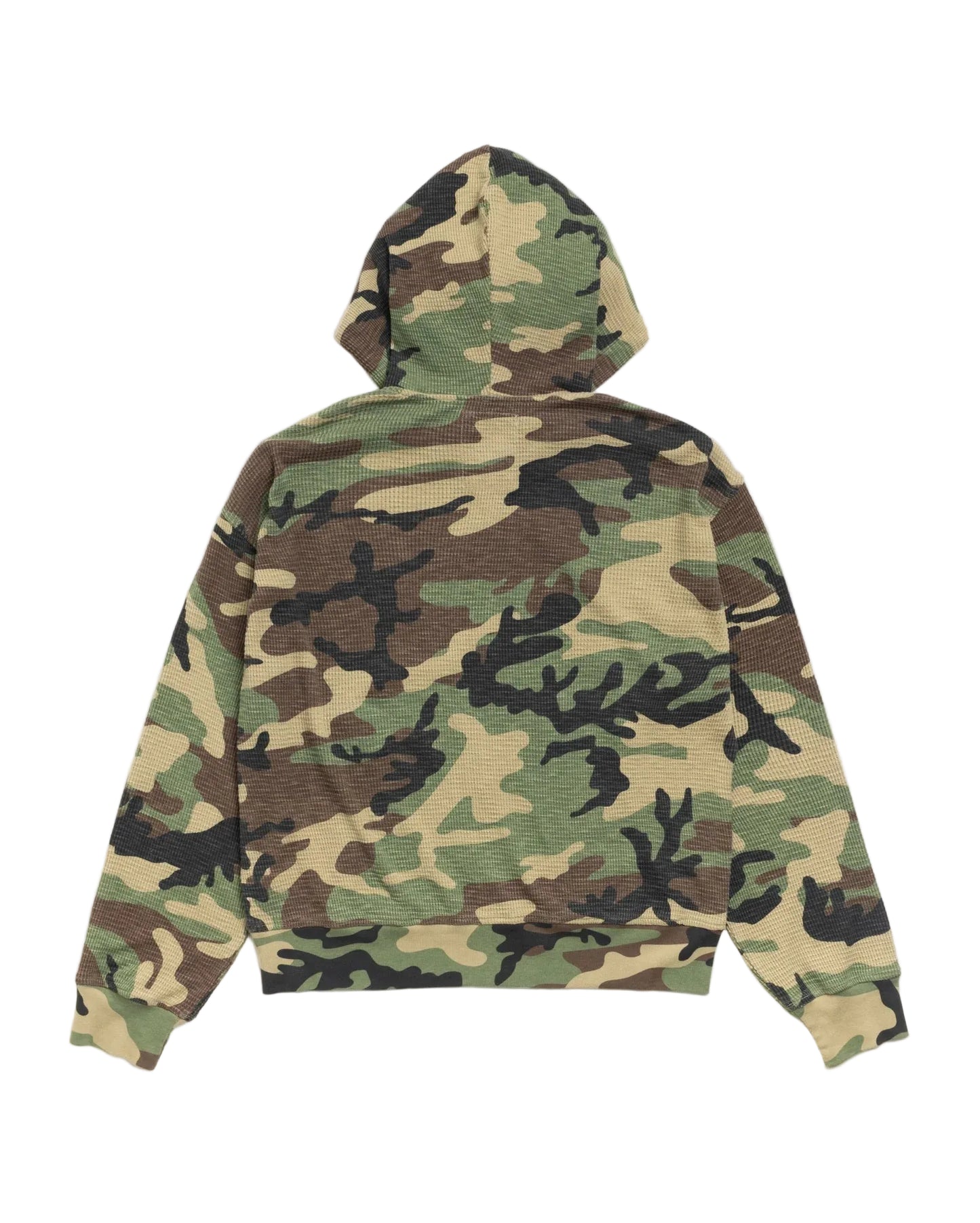 Large - Stussy Lightweight Thermal Hoodie 'Camo'