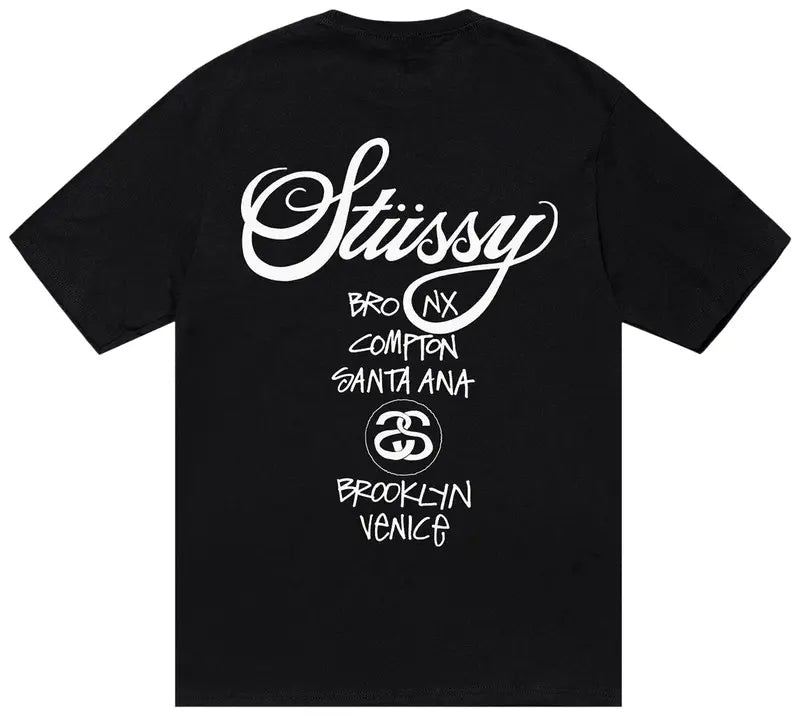 Camiseta Stussy World Tour 'Negra'