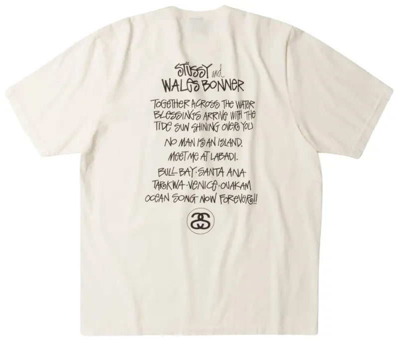 Stussy Wales Bonner Ocean Song Tee 'Ivory'