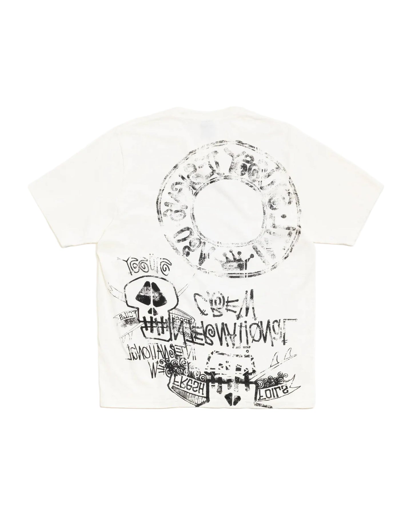 Stussy Skulls Pigment Dyed Tee 'Natural'