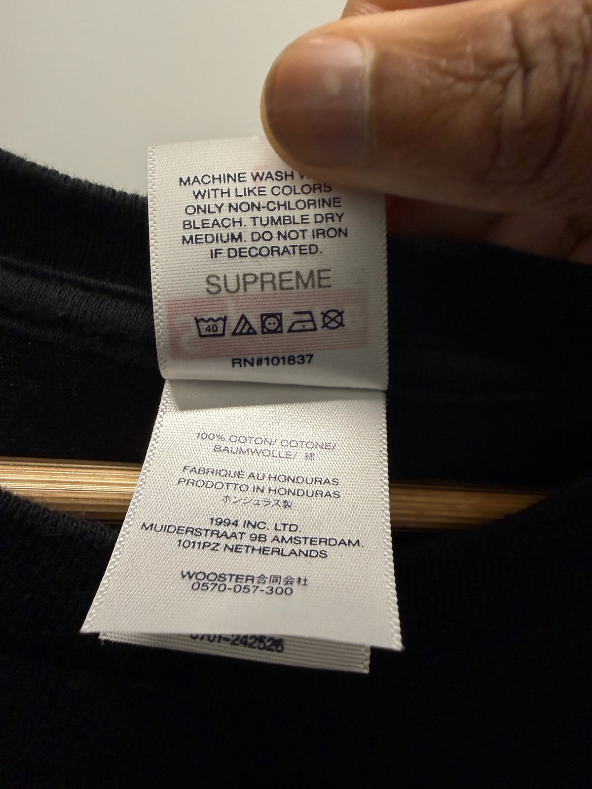 Large - Supreme RX Tee 'Black' (Pre-Owned)