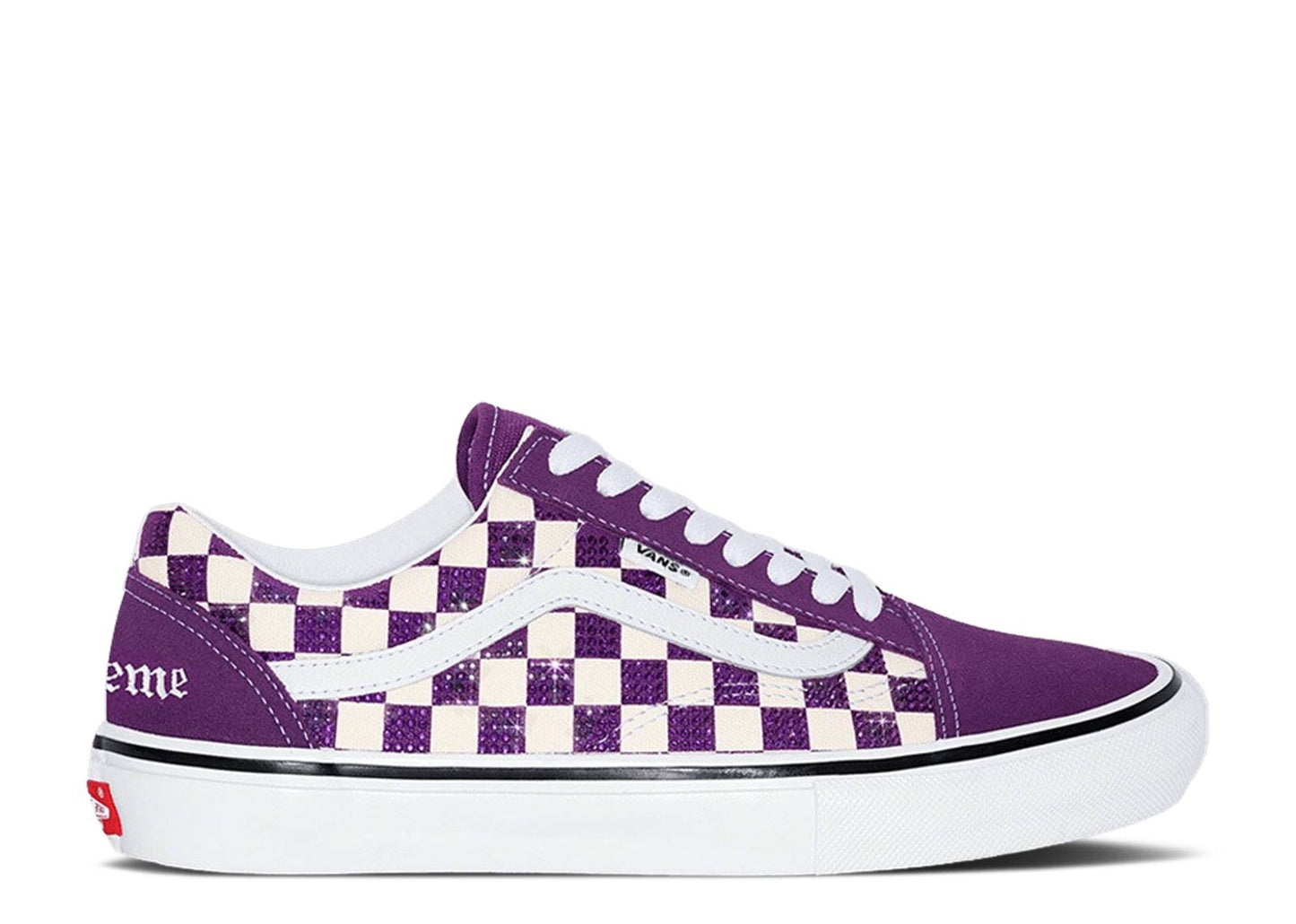 SUPREME X SWAROVSKI X VANS - PURPLE