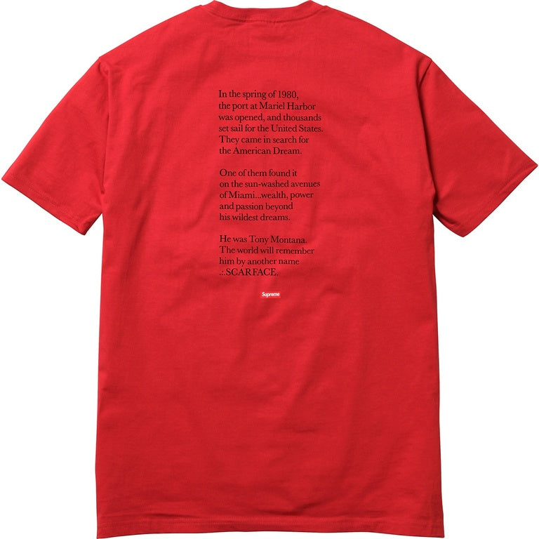 Supreme Scarface™ Shower Tee 'Rojo'