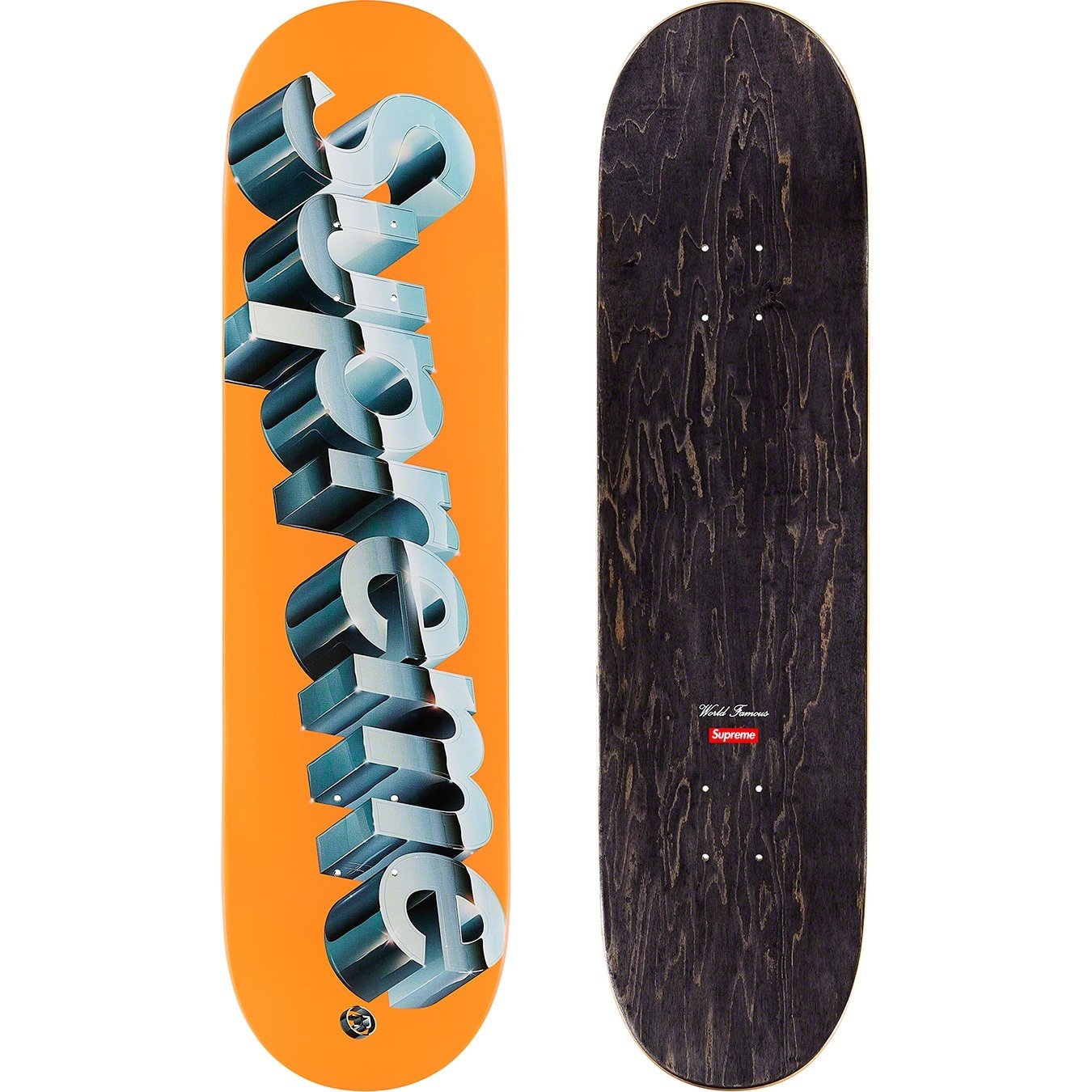 Supreme Chrome Logo Skateboard