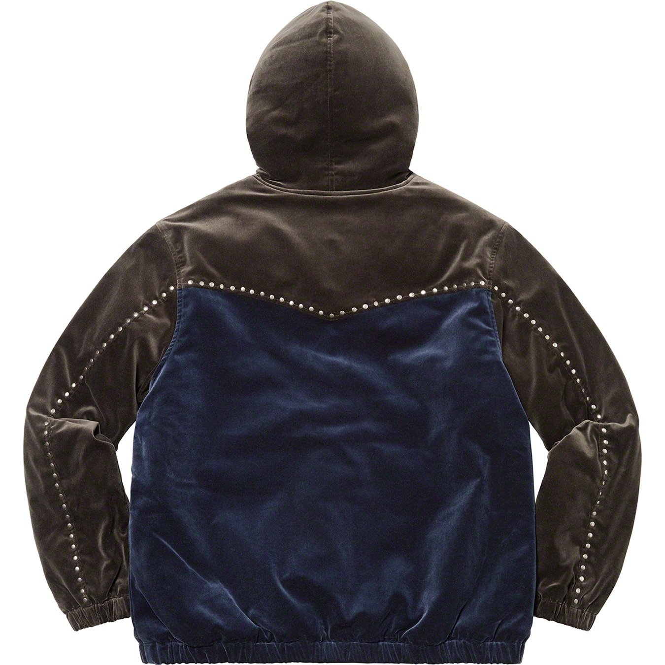 Supreme Studded Velvet Hooded Work Jacket