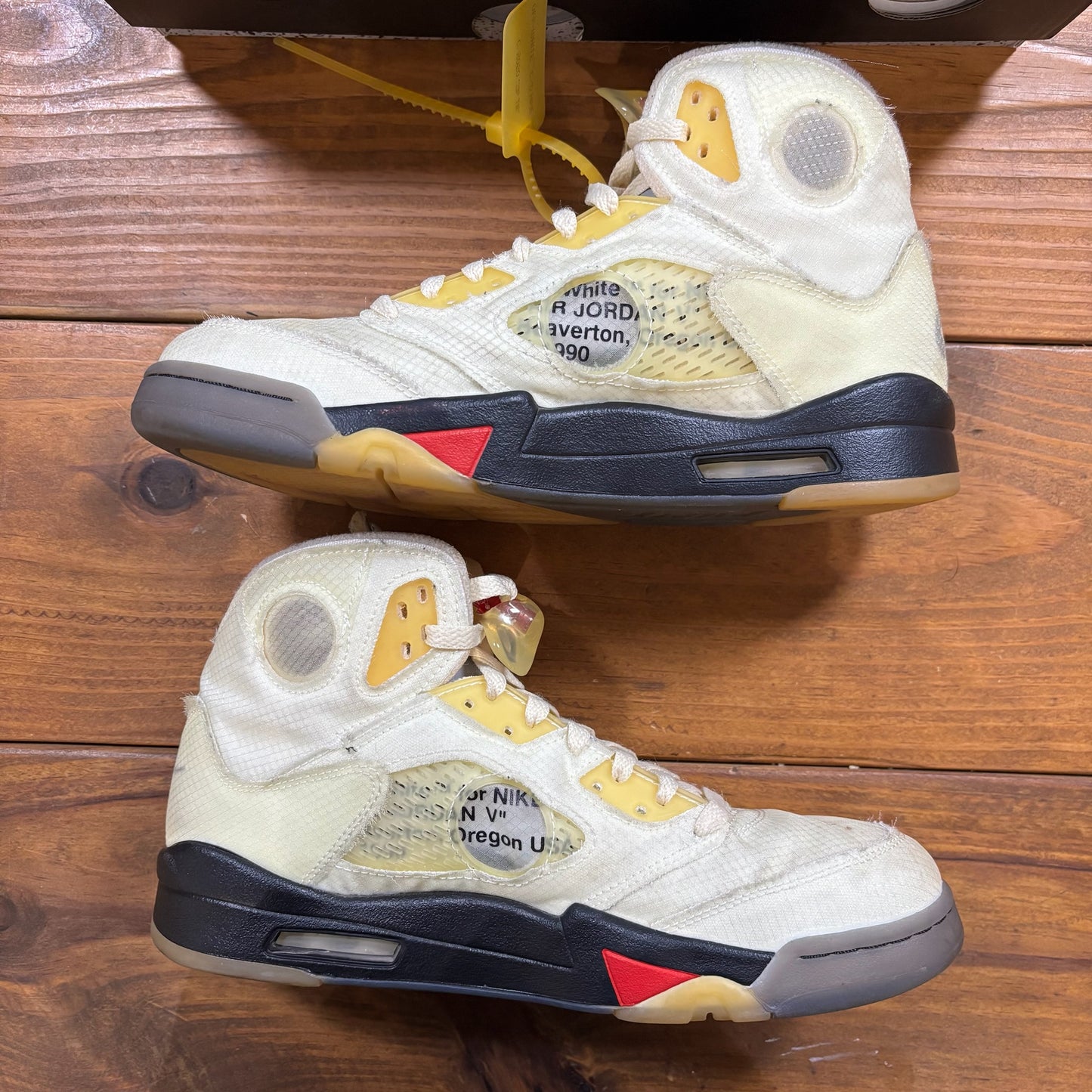 Off-White x Jordan 5 SP 'Sail' (USED)