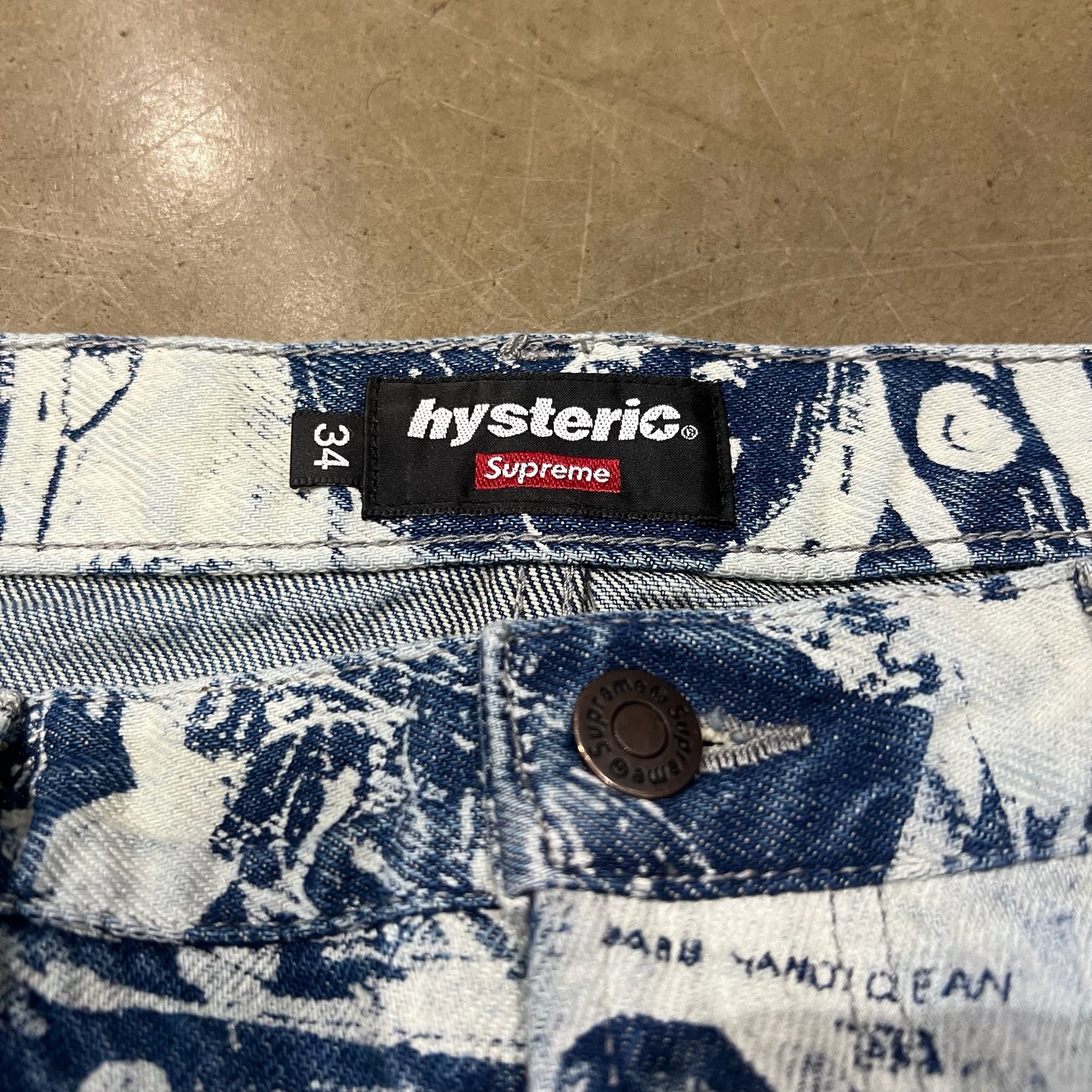 Supreme Hysteric Glamour Cars Baggy Jeans (Used)