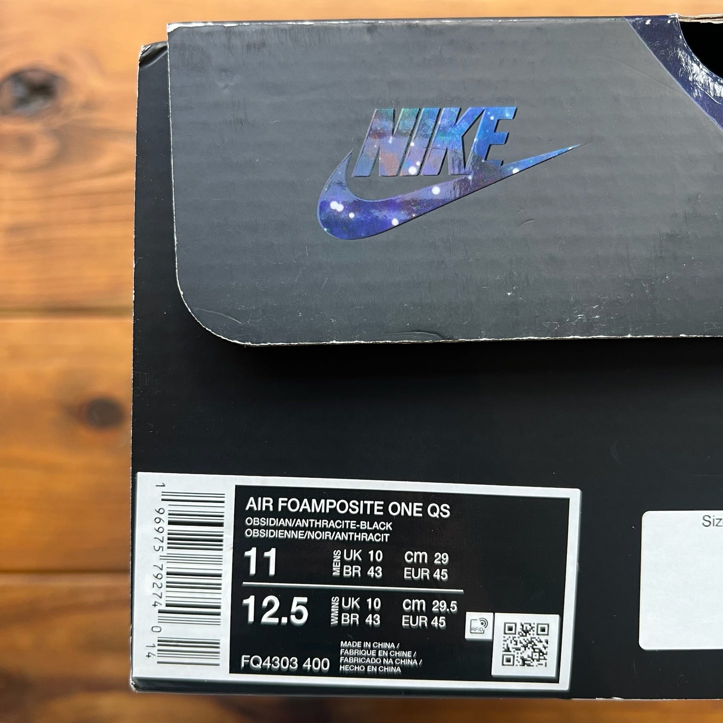 SIZE 11 - Air Foamposite One 'Galaxy' 2025 (Used)