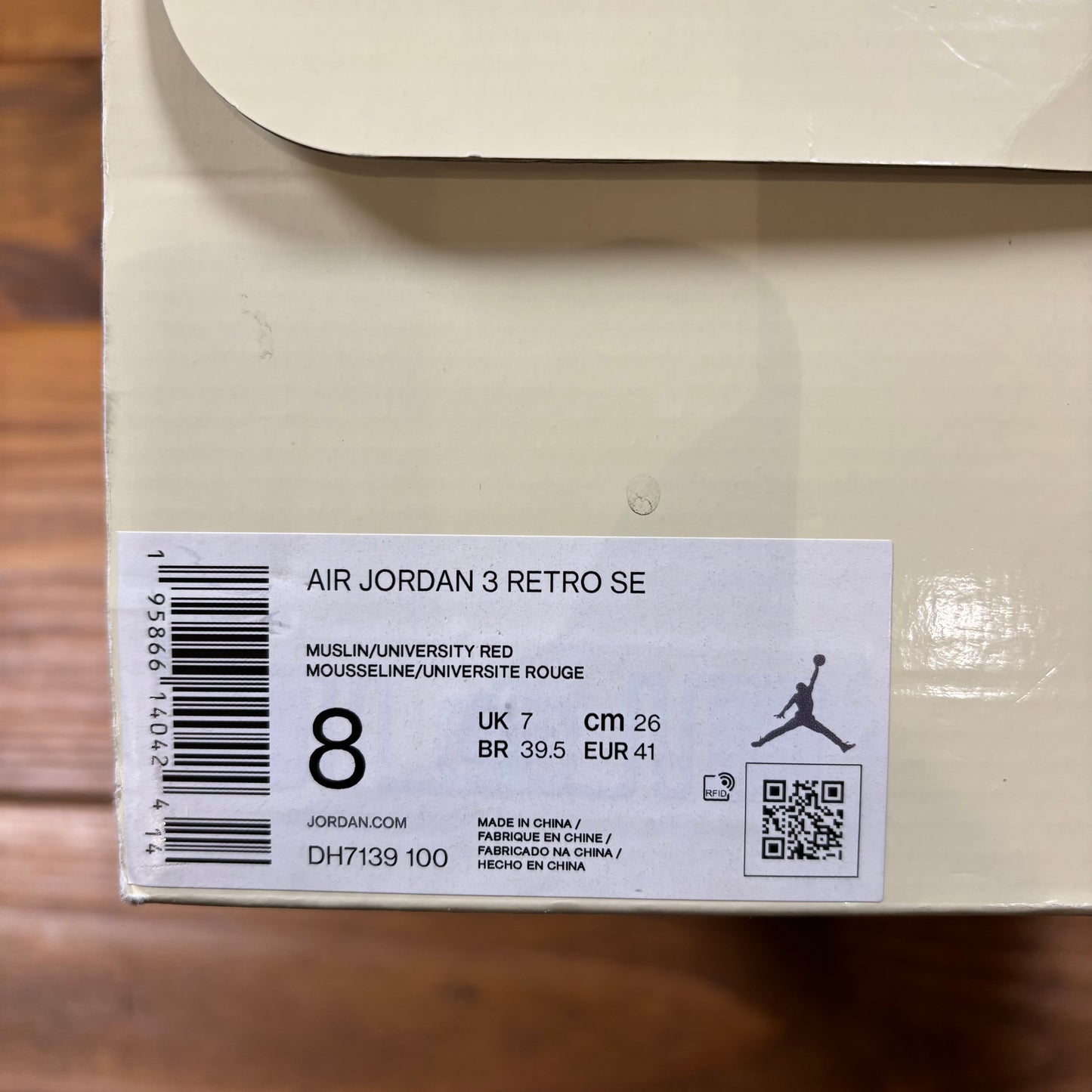 Jordan 3 Retro SE 'Muslin' (Used)