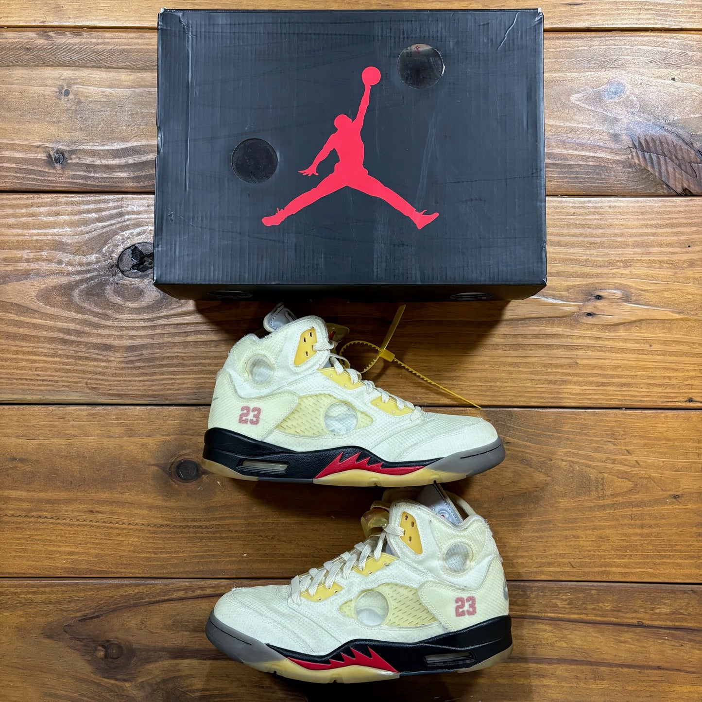 Off-White x Jordan 5 SP 'Sail' (USED)