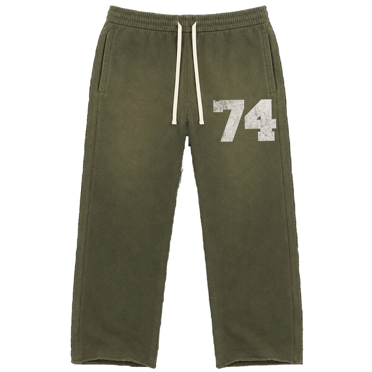 Large - 74 Is War Green Collegiate Sweatpants