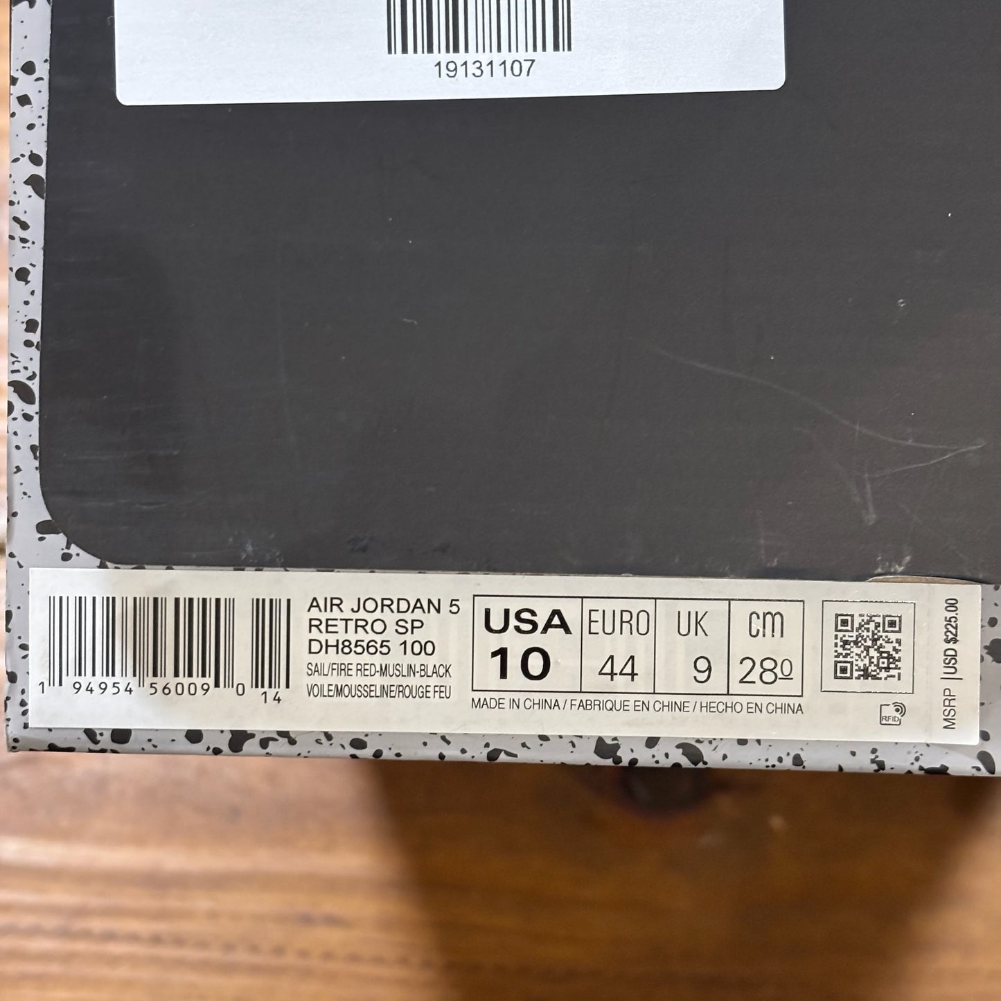 Off-White x Jordan 5 SP 'Sail' (USED)