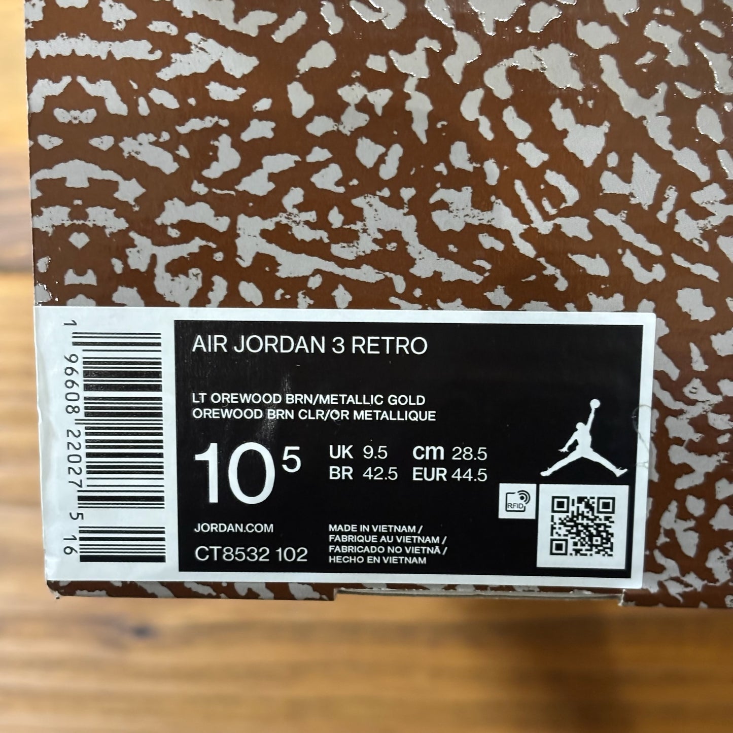 Jordan 3 Retro 'Palomino' (Used)