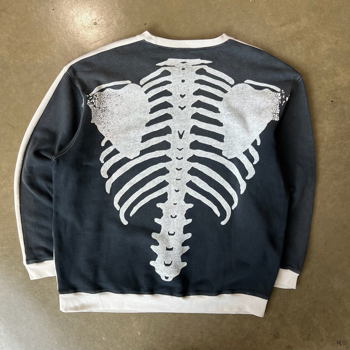 LARGE - Kapital Skeleton Crewneck (Used)