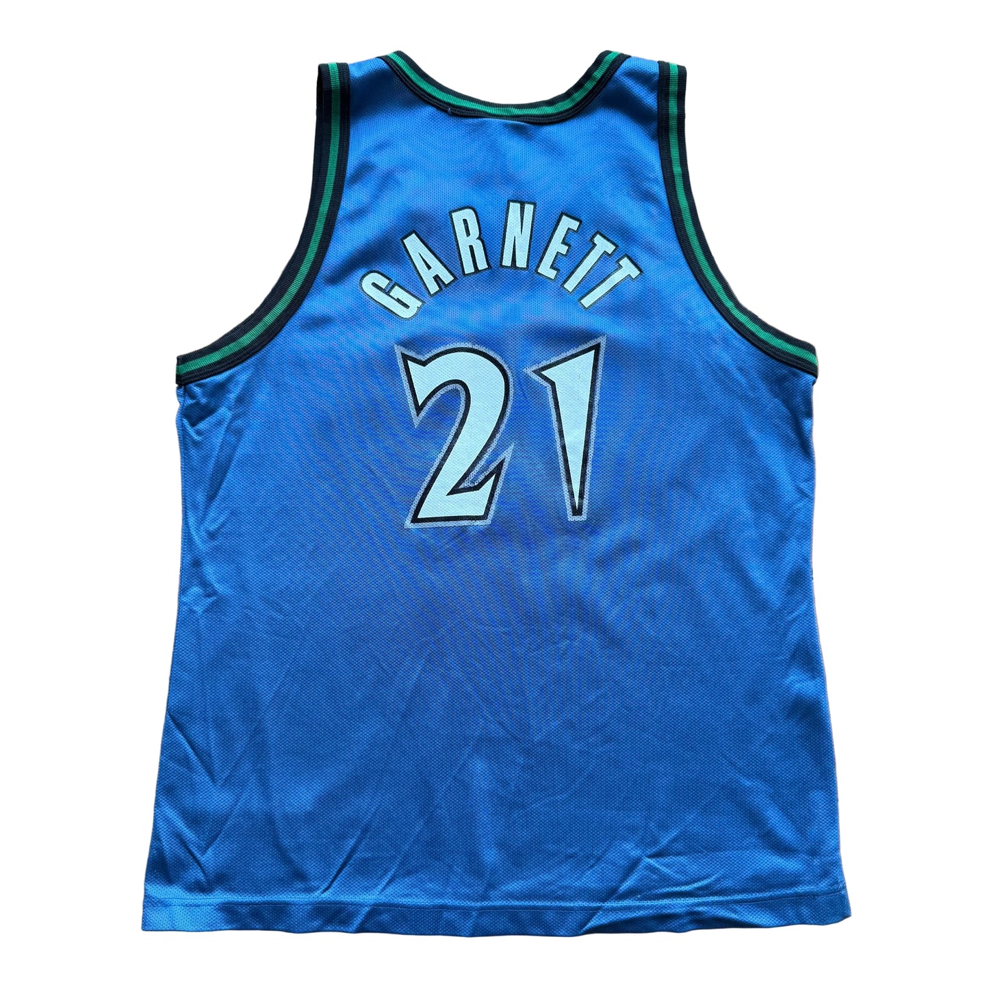 Groß - Vintage Champion Kevin Garnett Timberwolves Trikot