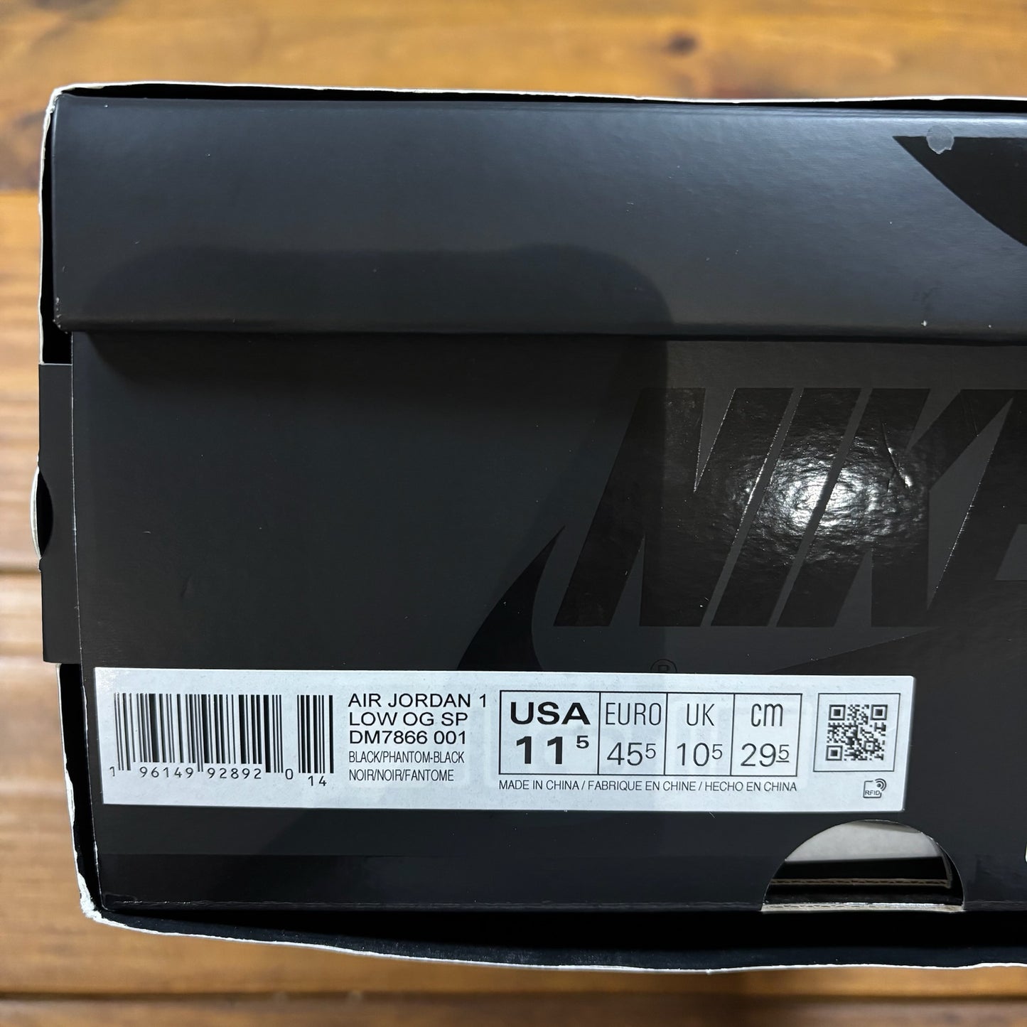 Travis Scott x Jordan 1 Retro Low OG SP 'Black Phantom' (Used)