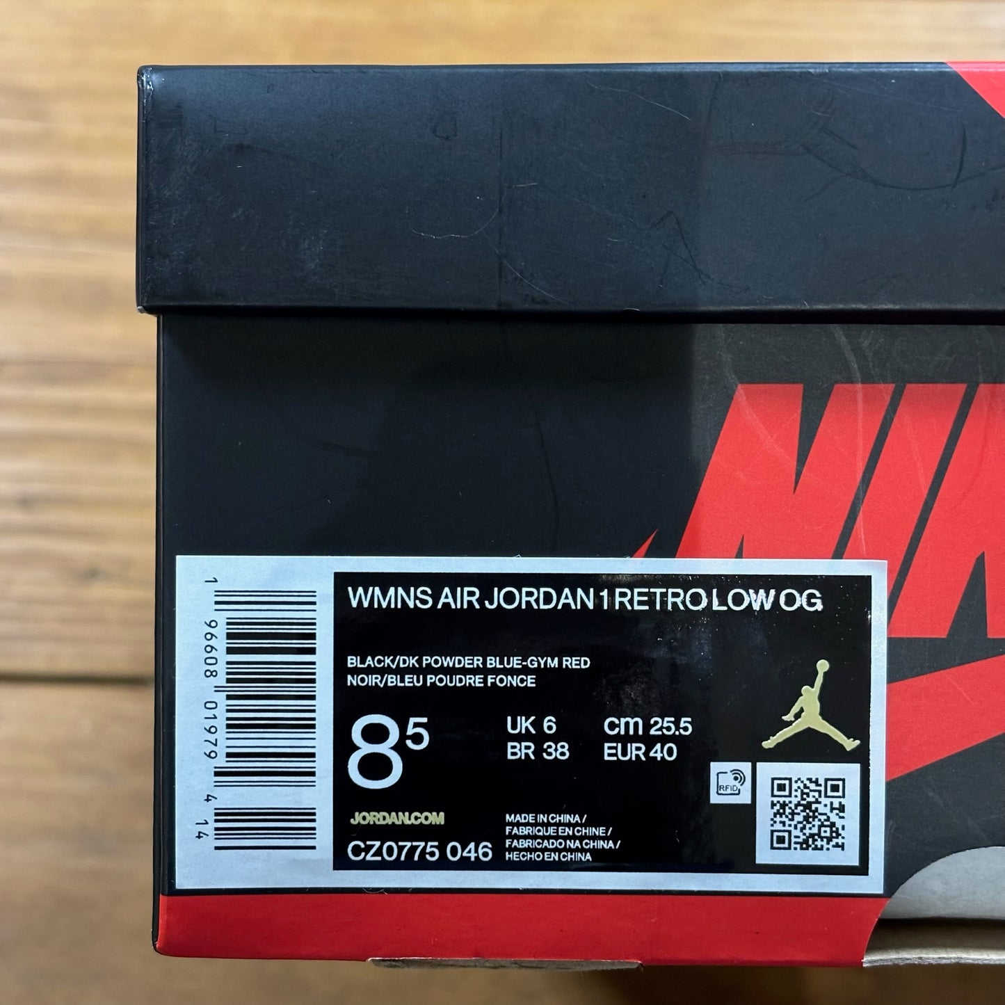 SIZE 8.5W/7M - Wmns Jordan 1 Retro Low OG 'NC to Chi' (Used)
