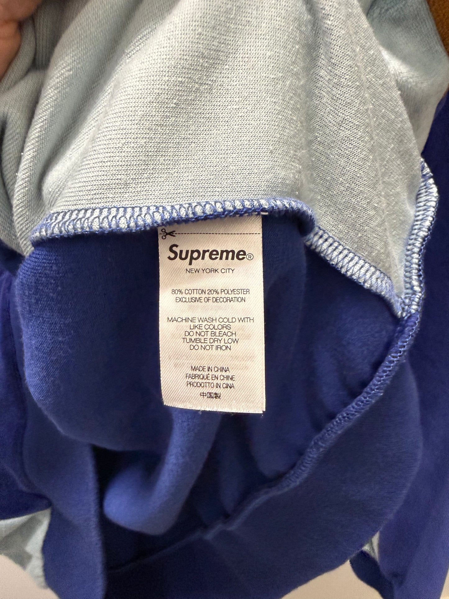 Medium - Supreme Paneled Velour L/S Polo (Pre-Owned)