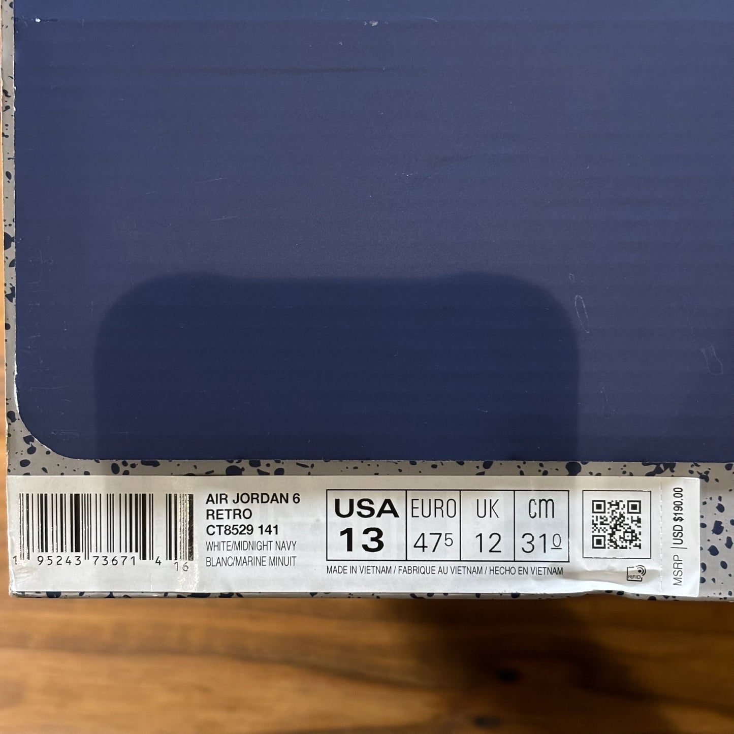 Jordan 6 Retro 'Midnight Navy' 2022 (Used)