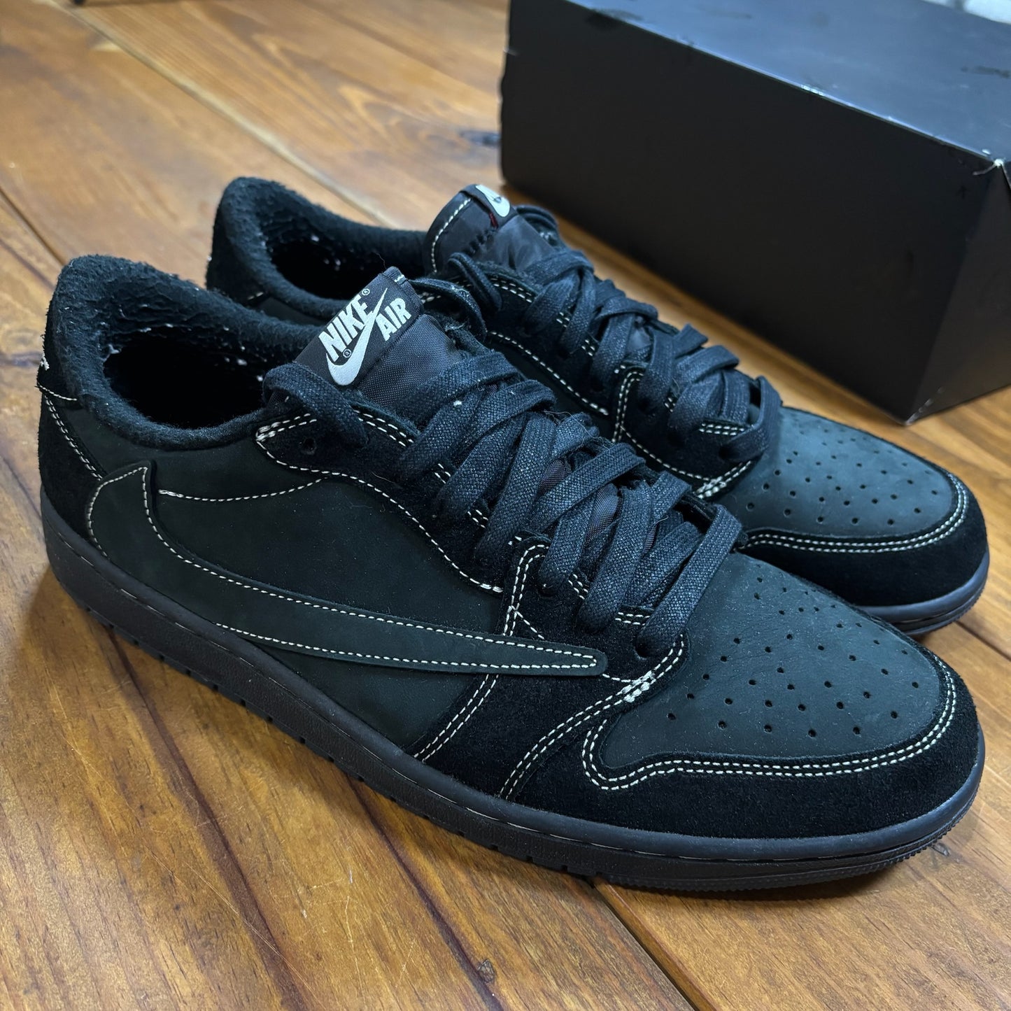 Travis Scott x Jordan 1 Retro Low OG SP 'Black Phantom' (Used)