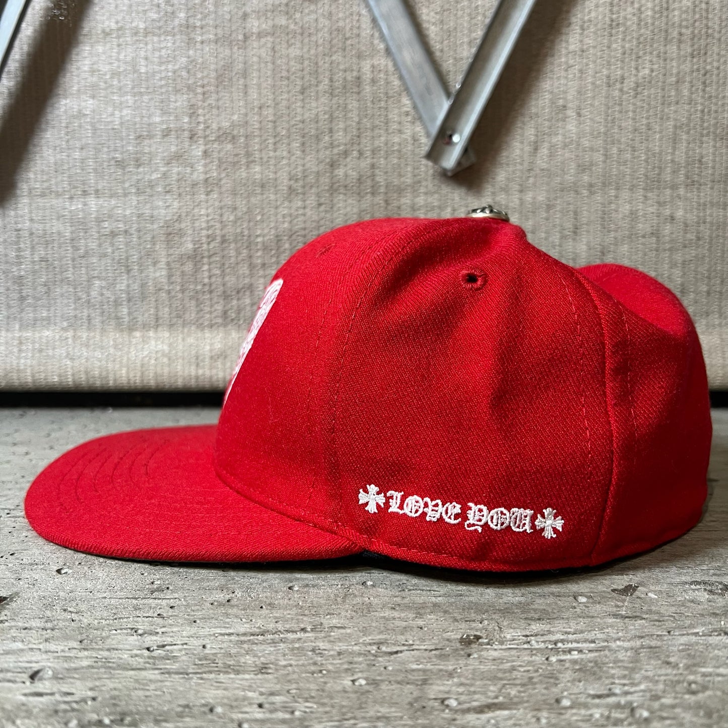 Chrome Hearts "Heart" Fitted Cap (7 1/2)