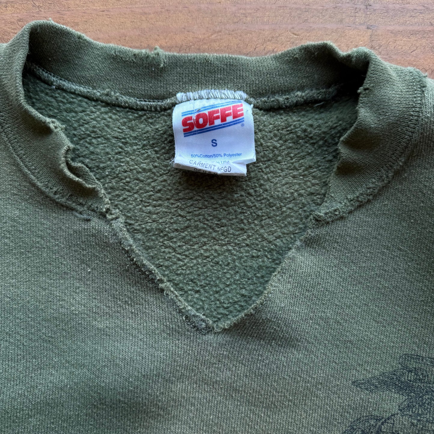 Pequeña - Sudadera vintage del Cuerpo de Marines de EE. UU.
