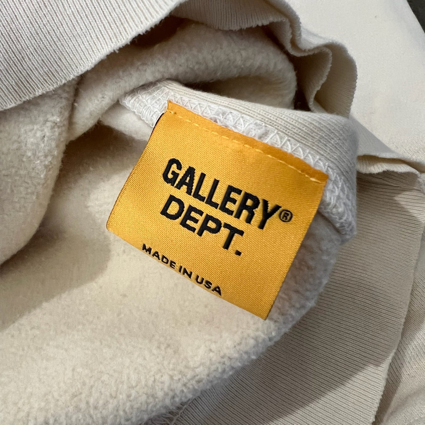 Gallery Dept Boxing Merch Hoodie - Cream