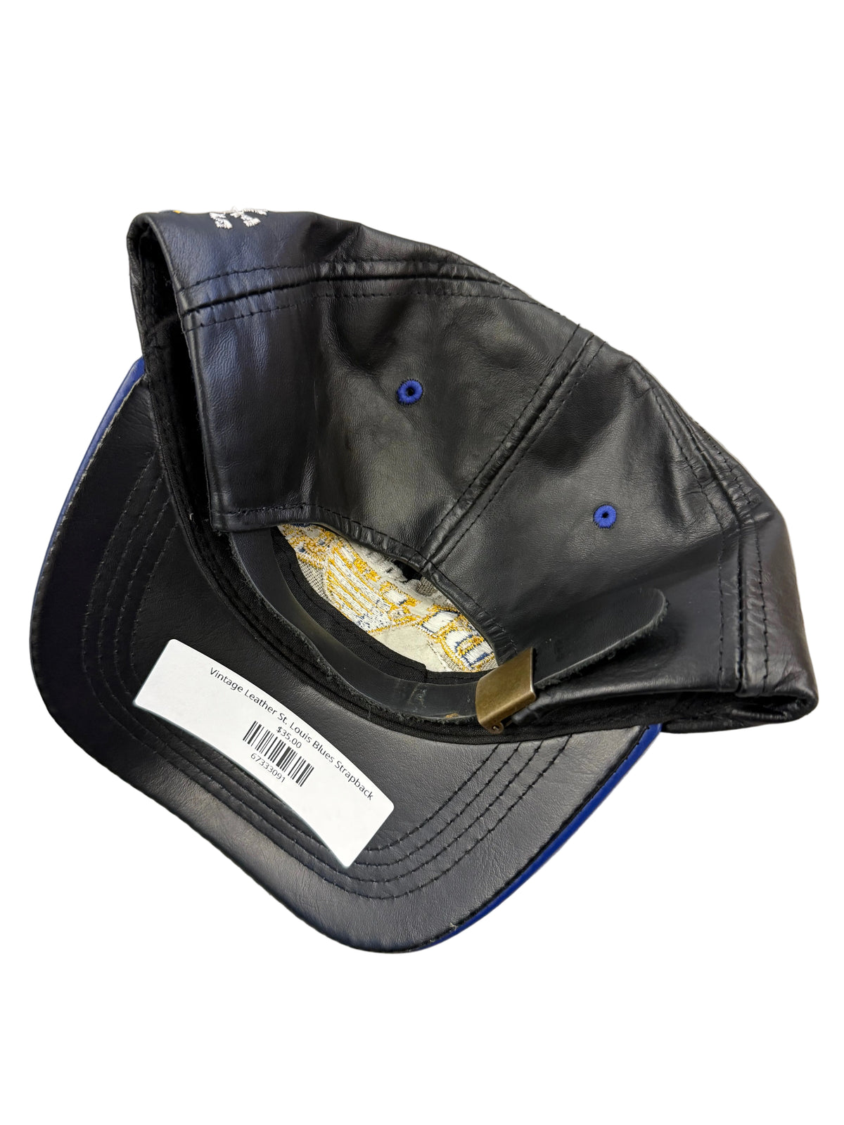 Vintage Leather St. Louis Blues Strapback