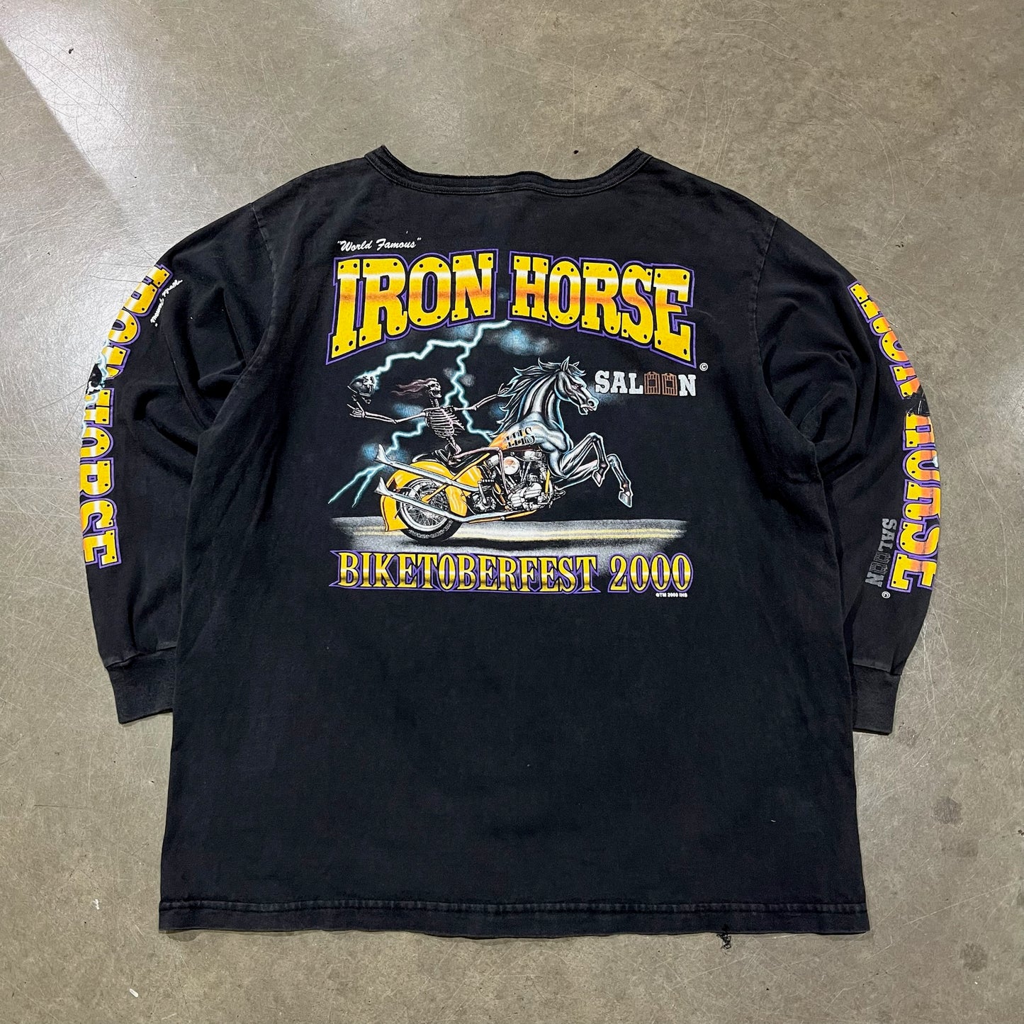 XXL - Vintage Iron Horse Longsleeve Tee
