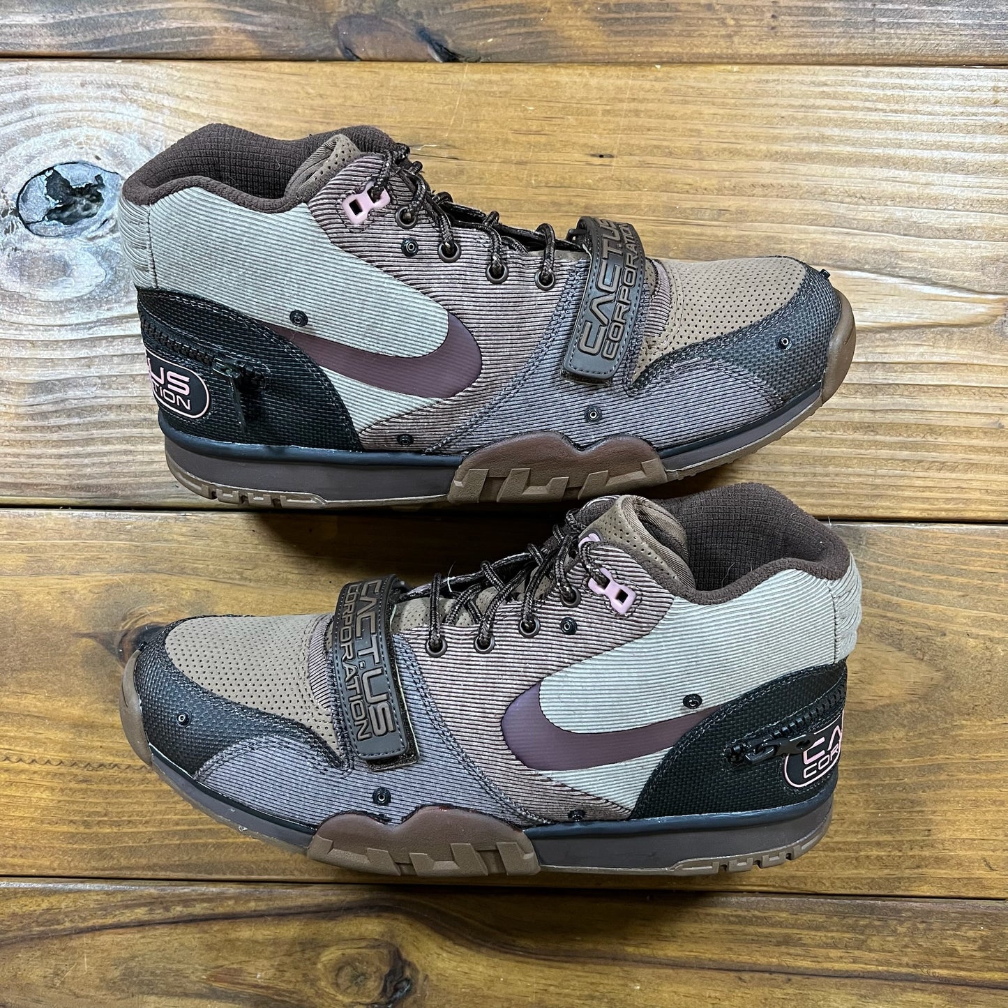 SIZE 12 - Travis Scott x Air Trainer 1 SP 'Chocolate' (Used)