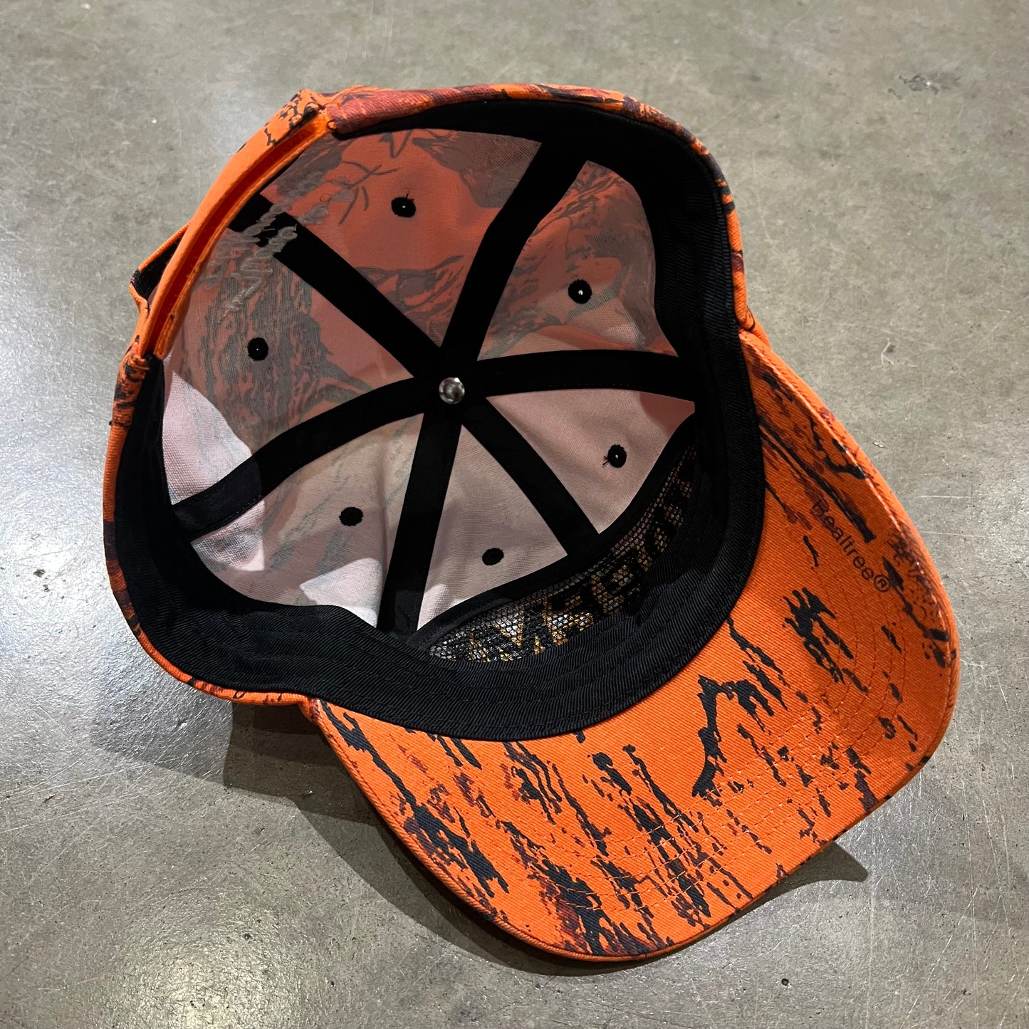 Supreme Orange Camo Hat