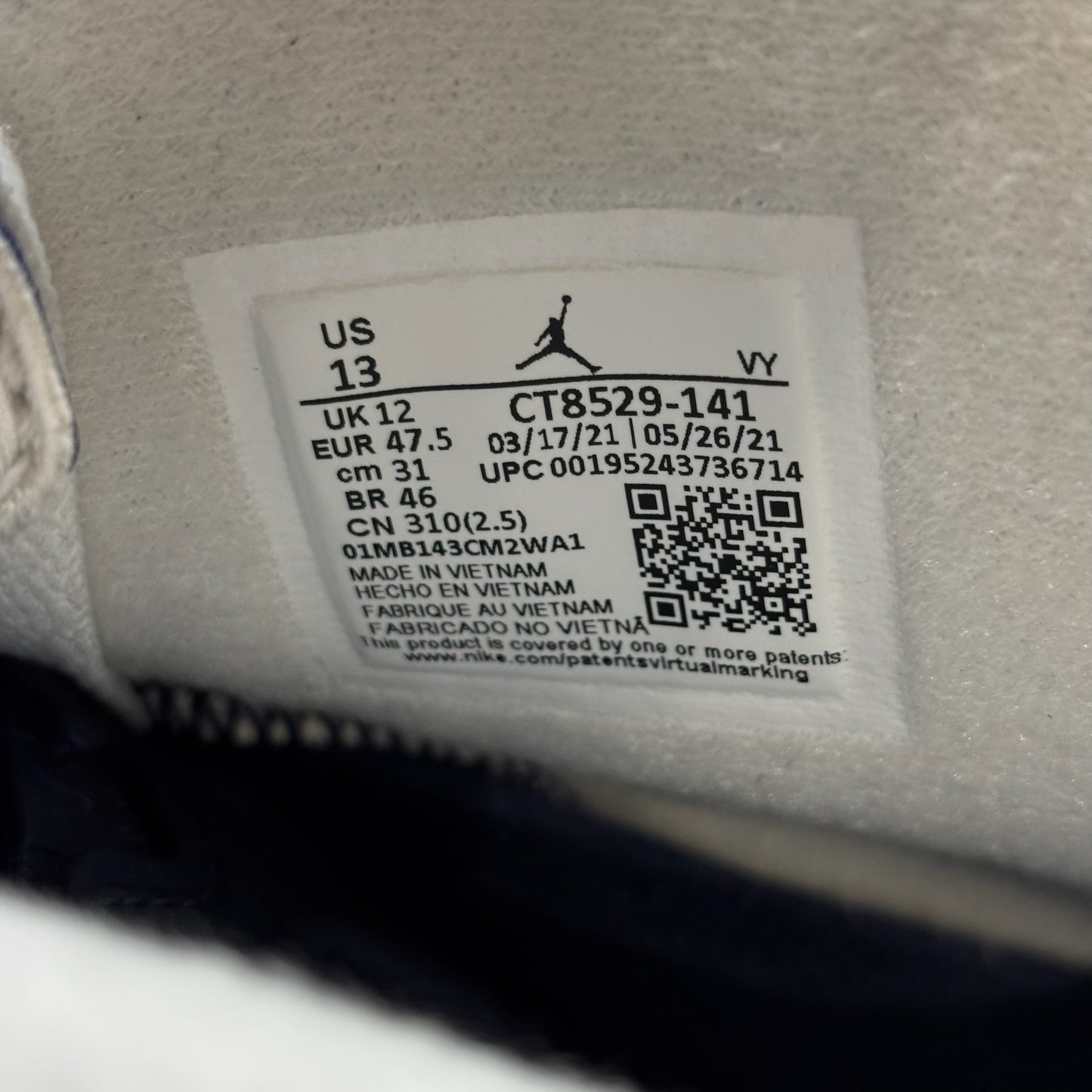 Jordan 6 Retro 'Midnight Navy' 2022 (Used)