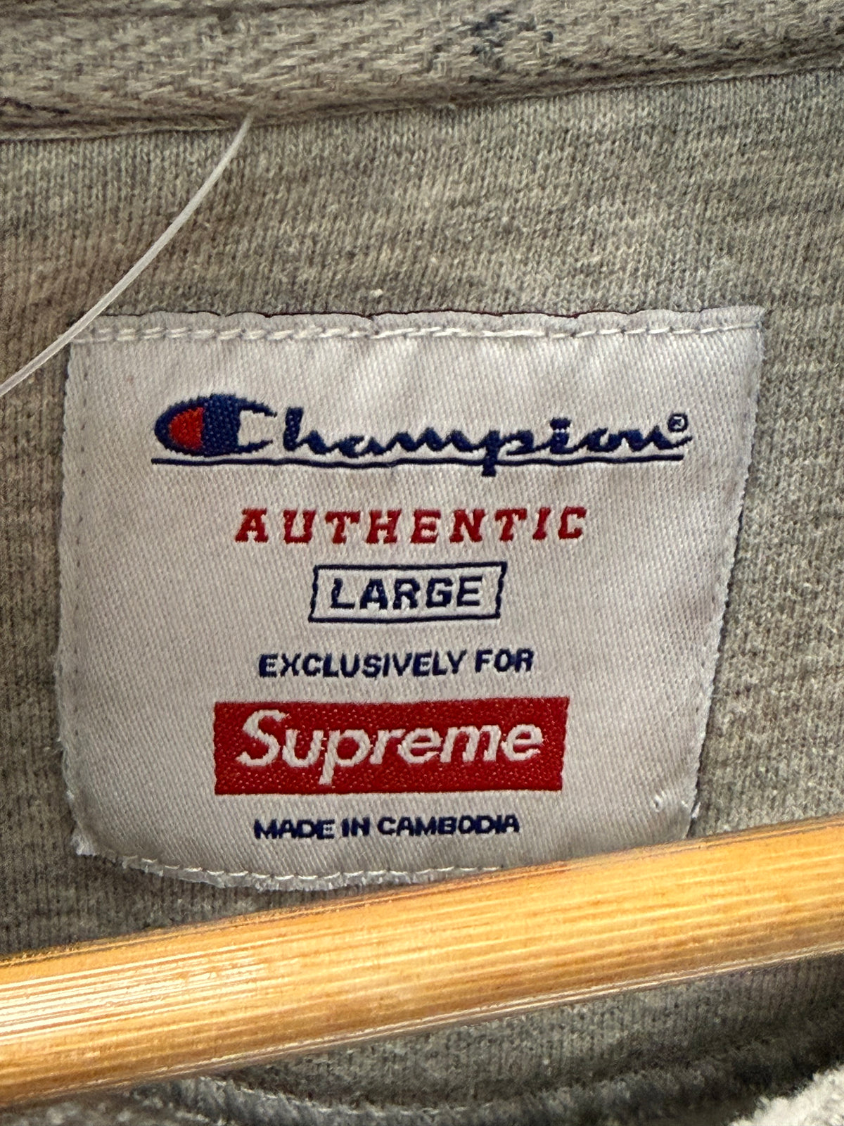 Supreme Champion Stacked C Hooded Sweatshirt (Pre-Owned) - Large