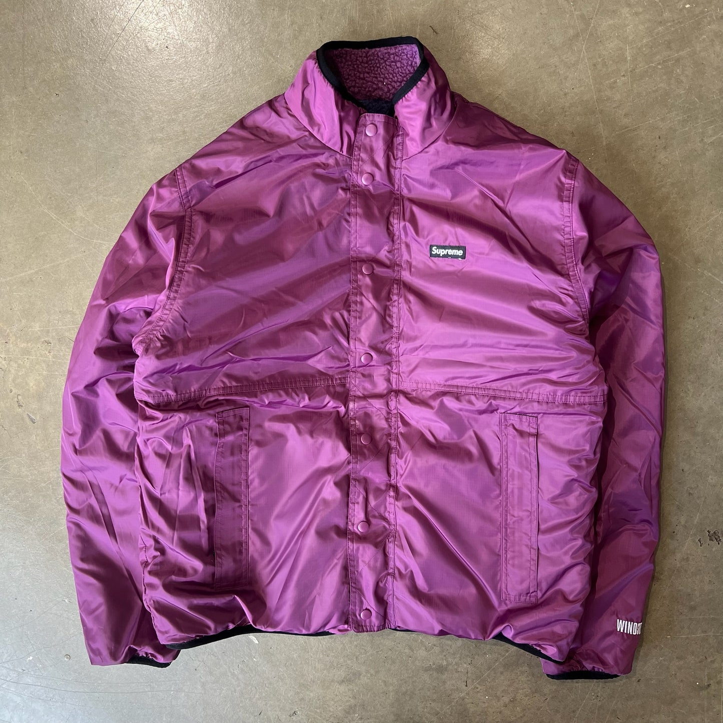 MEDIUM - Supreme Reversible Colorblocked Fleece Jacket (Used)