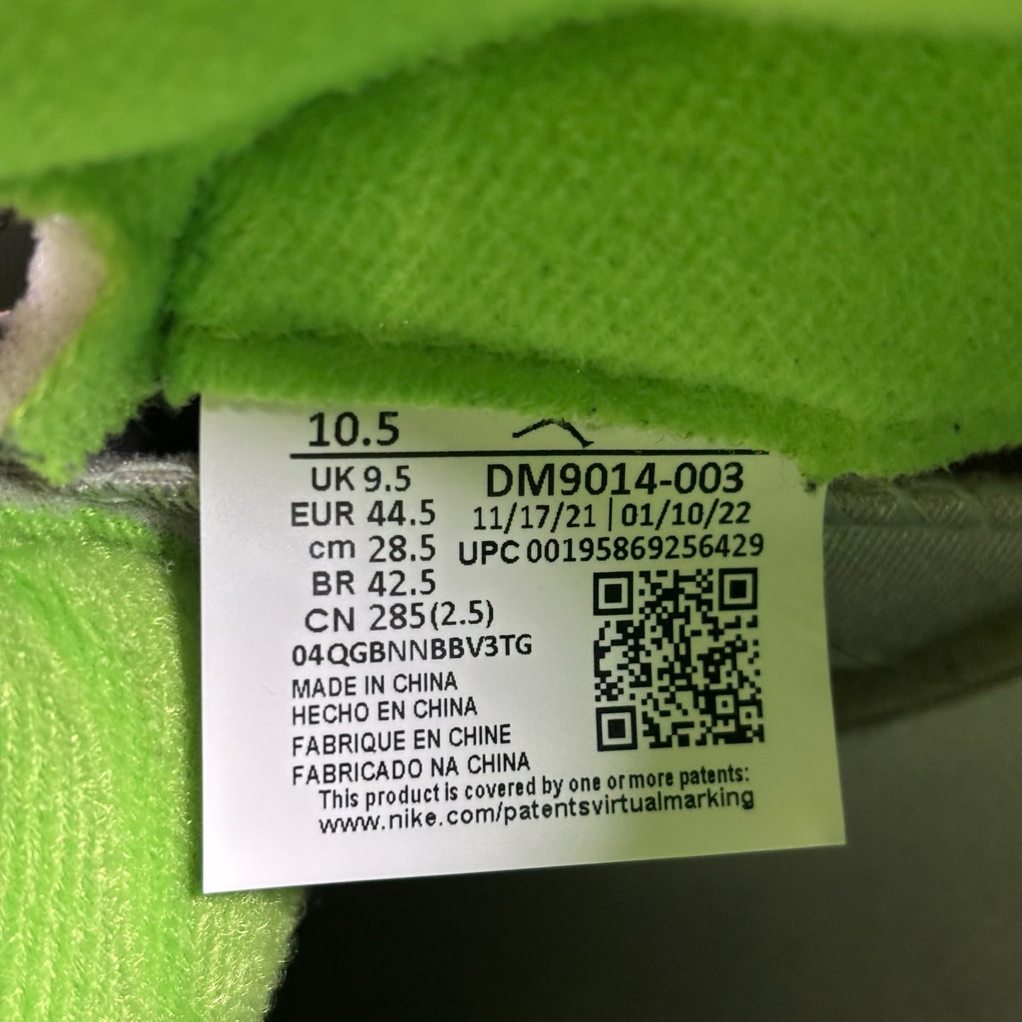 Jordan 5 Retro 'Green Bean' 2022 (Used)