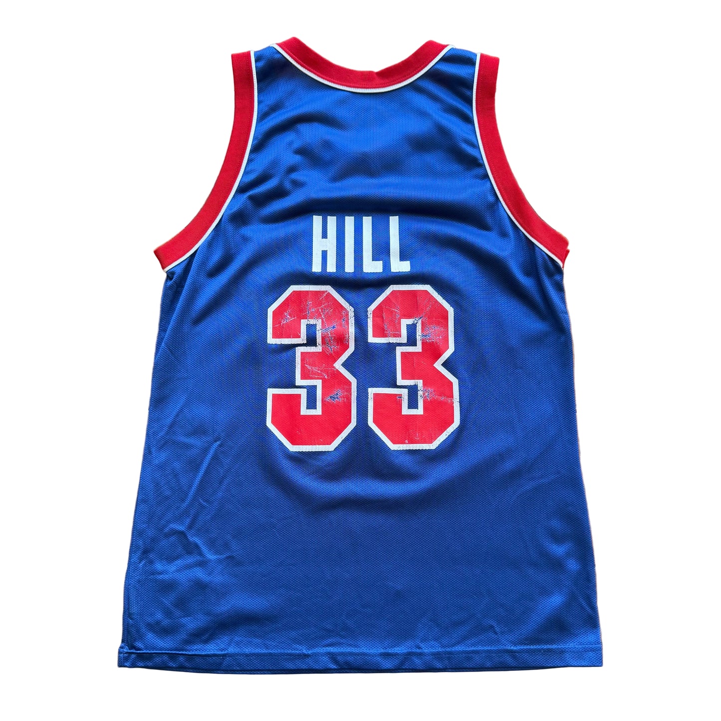 Grande - Camiseta vintage Champion Grant Hill de los Pistons