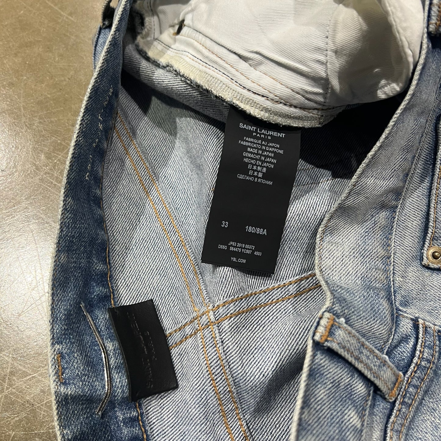 Saint Laurent Slim Fit Demin Jeans (Size 33)