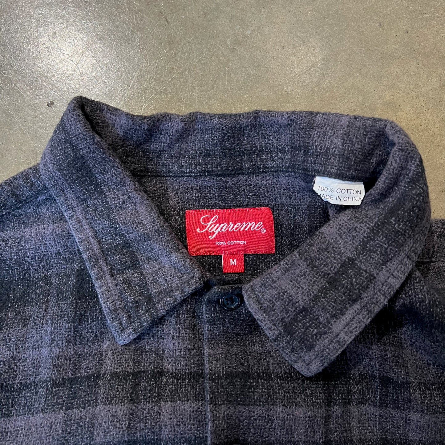 MEDIUM - Supreme Flannel Shirt (Used)