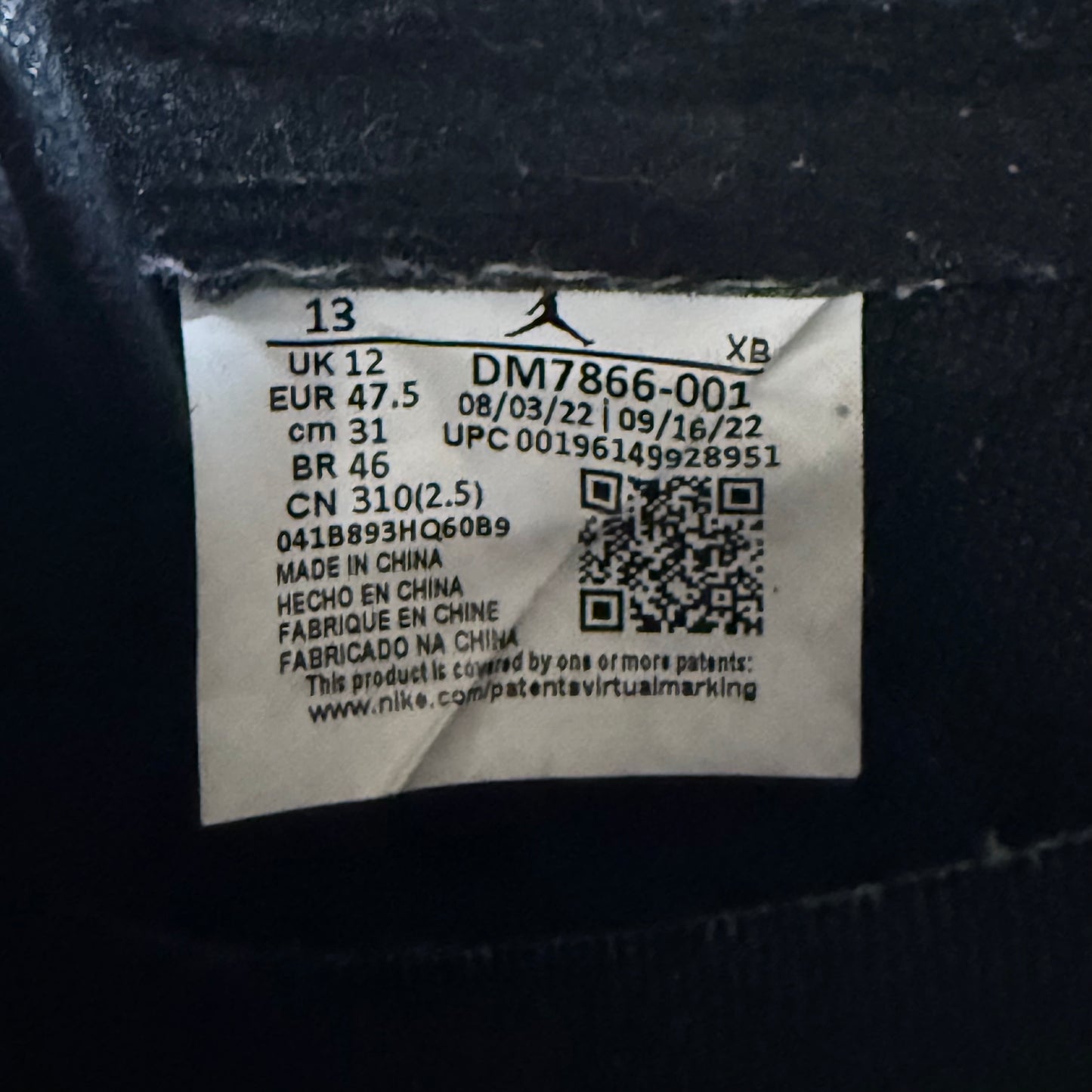 SIZE 13 - Travis Scott x Jordan 1 Retro Low OG SP 'Black Phantom' (Used)