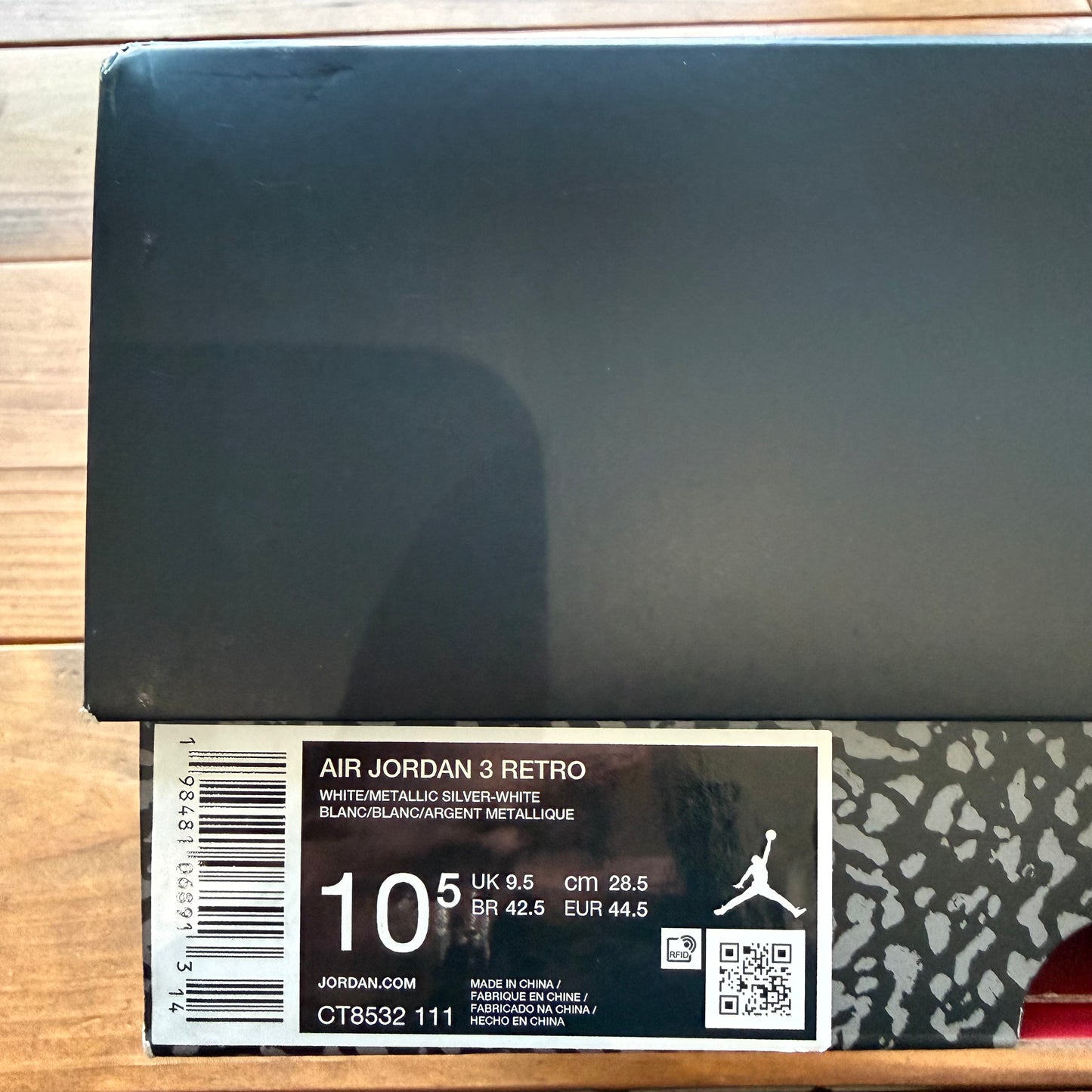 SIZE 10.5 - Jordan 3 Retro 'Pure Money' 2025 (Used)