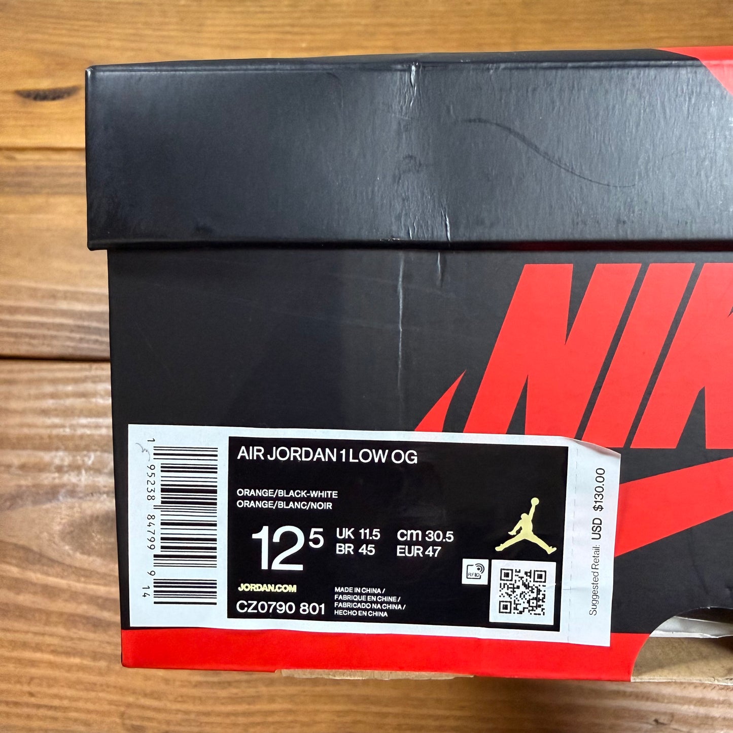 SIZE 12.5 - Jordan 1 Retro Low OG 'Starfish' (Used)