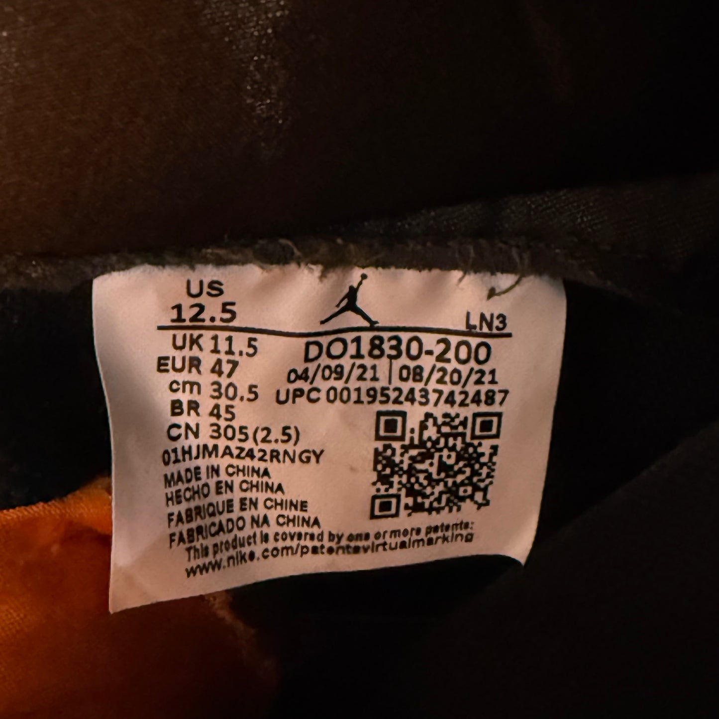 SIZE 12.5 - Jordan 3 Retro 'Patchwork' (Used)