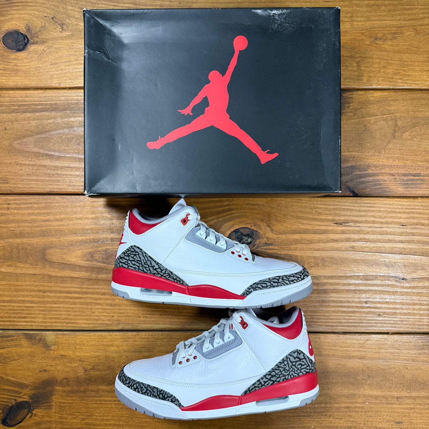SIZE 12 - Jordan 3 Retro 'Fire Red' 2022 (Used)