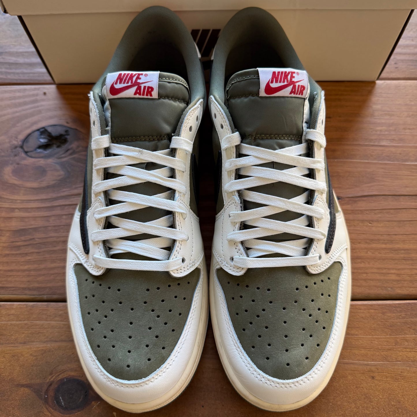 SIZE 11 - Travis Scott x Jordan 1 Low OG SP 'Reverse Olive / Medium Olive' (Used)
