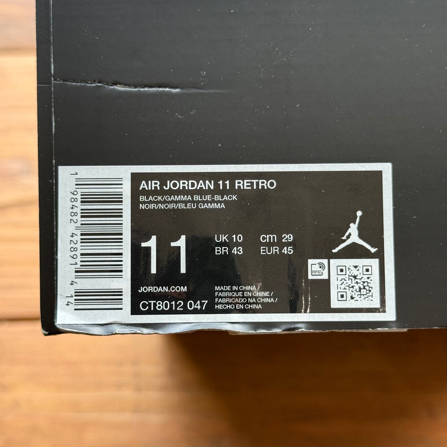 Größe 45 - Jordan 11 Retro 'Gamma Blue' 2025 (Gebraucht)