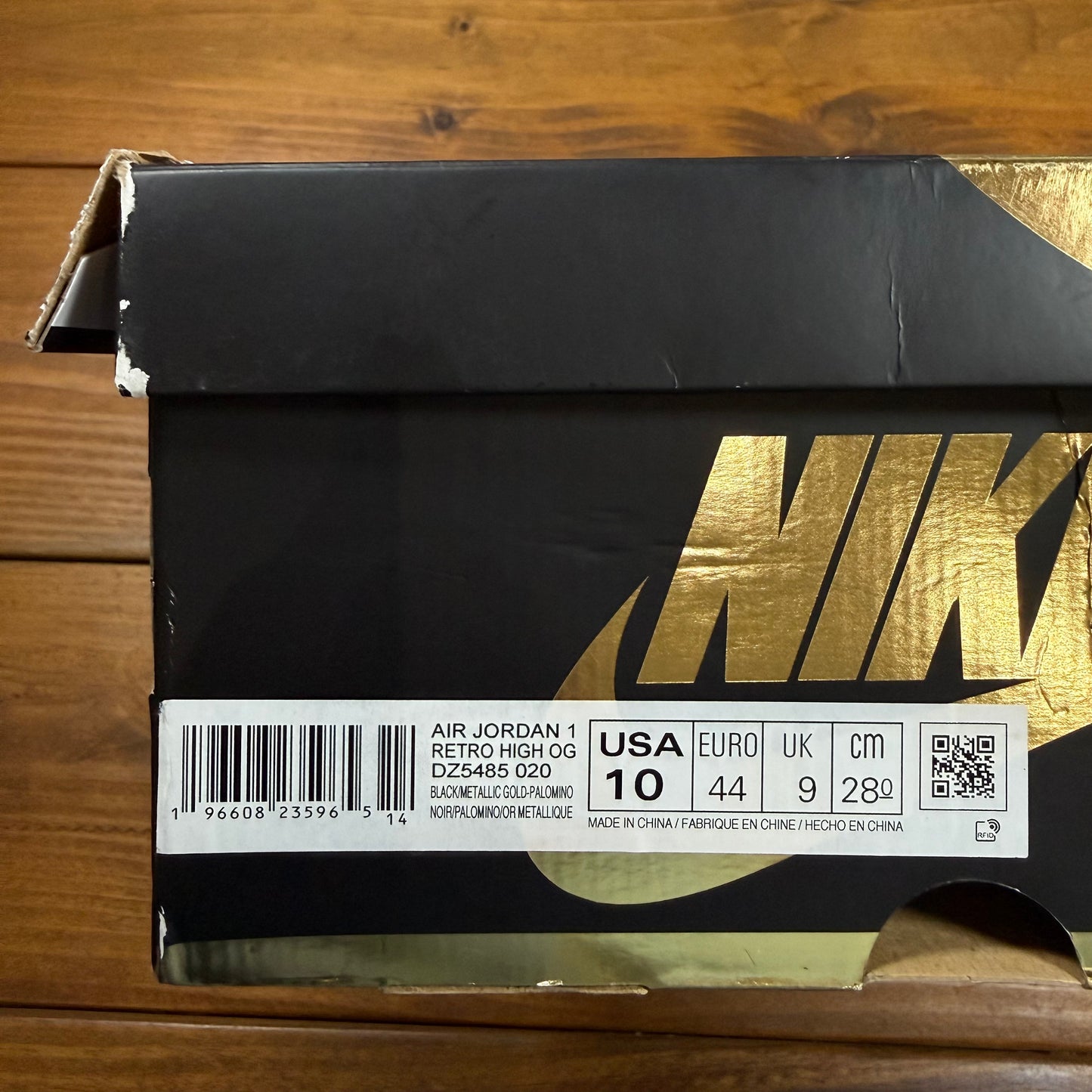 SIZE 10 - Jordan 1 Retro High OG 'Palomino' (Used)